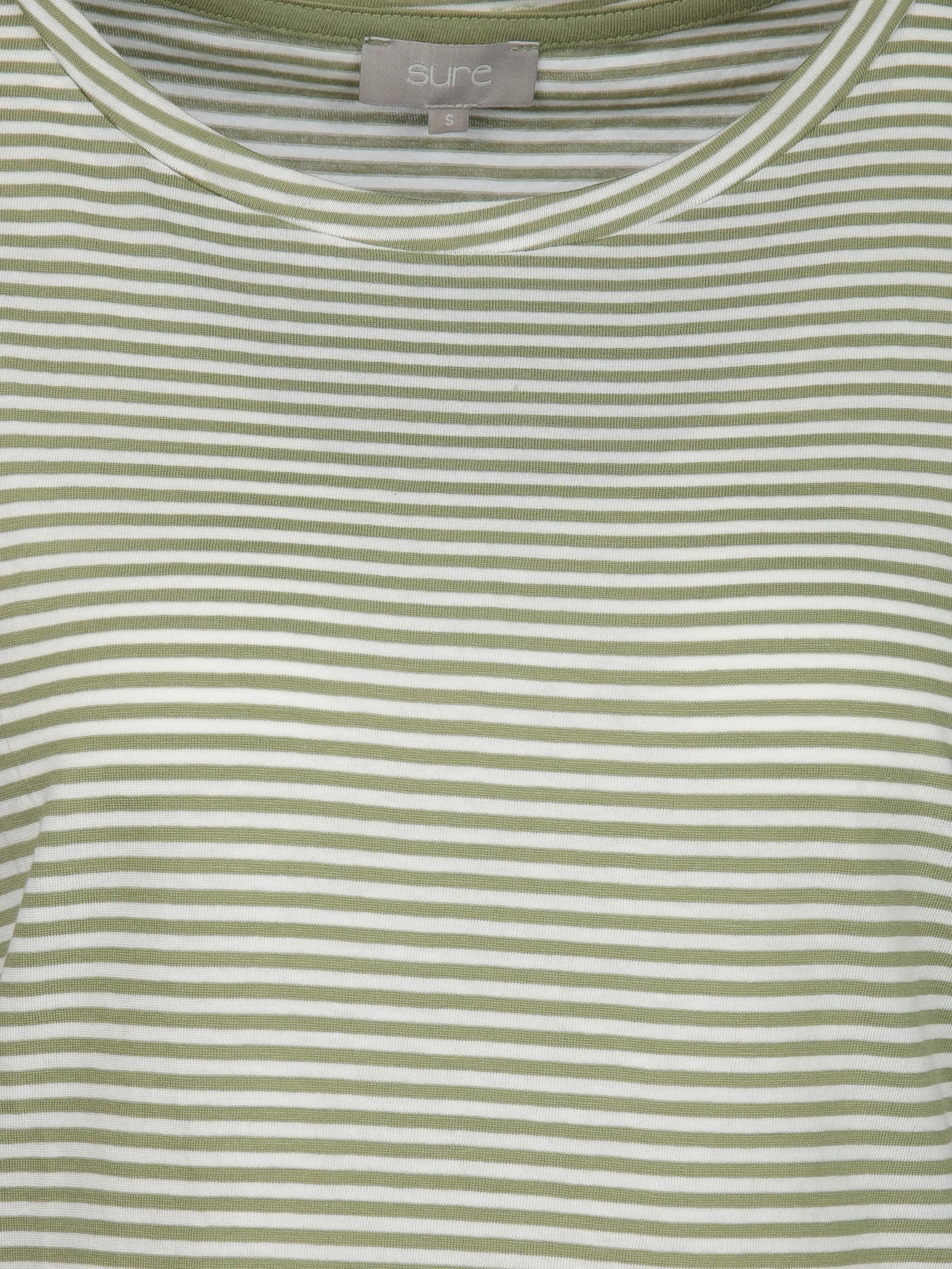 Sure Da-T-Shirt gestreift Salbei 907080 SALBEI 3 Sure Da-T-Shirt gestreift Salbei 907080 SALBEI 3
