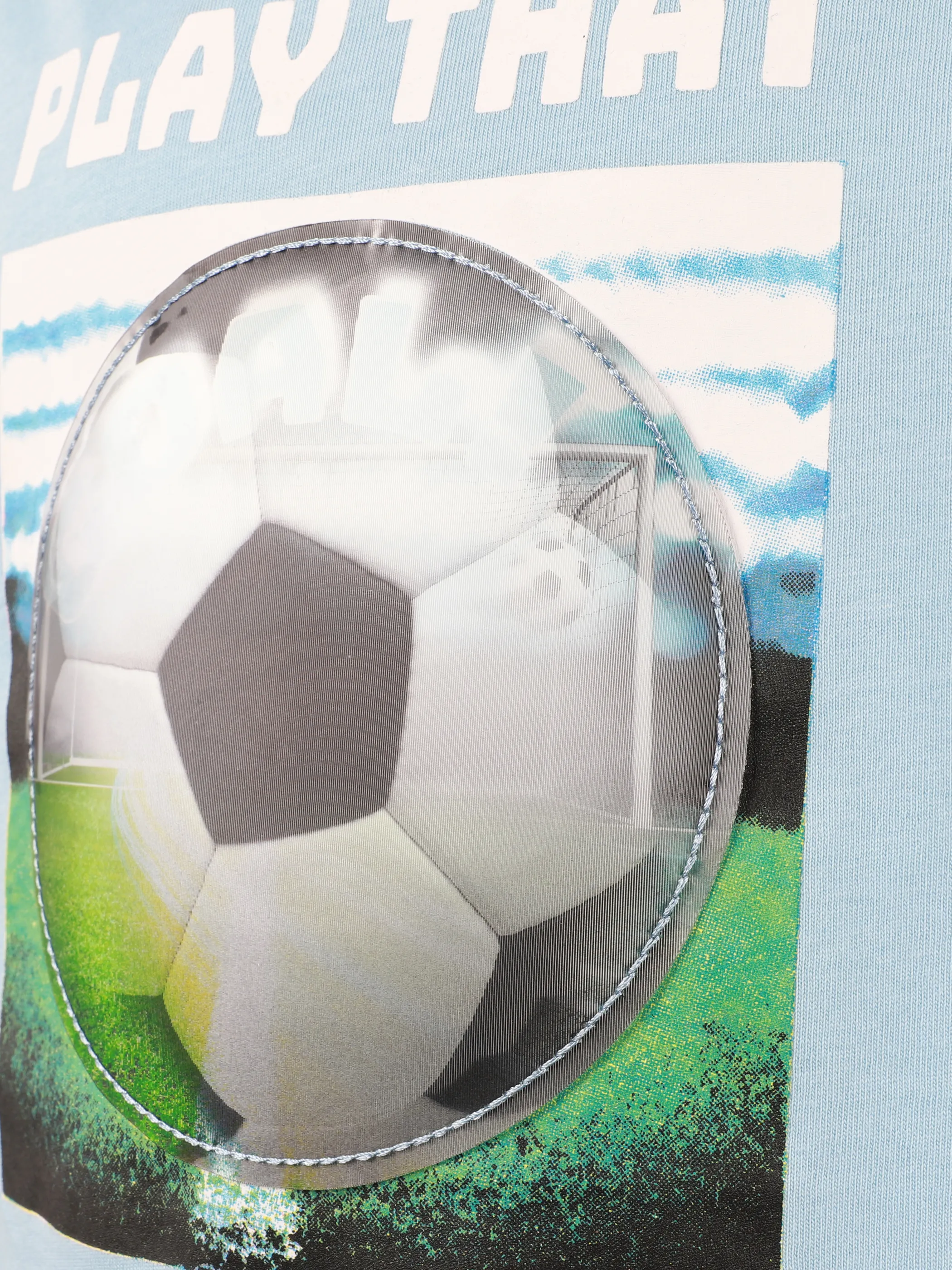 One Way KJ T-Shirt in Blau mit Fußball Motiv Blau 924939 BLAU 4