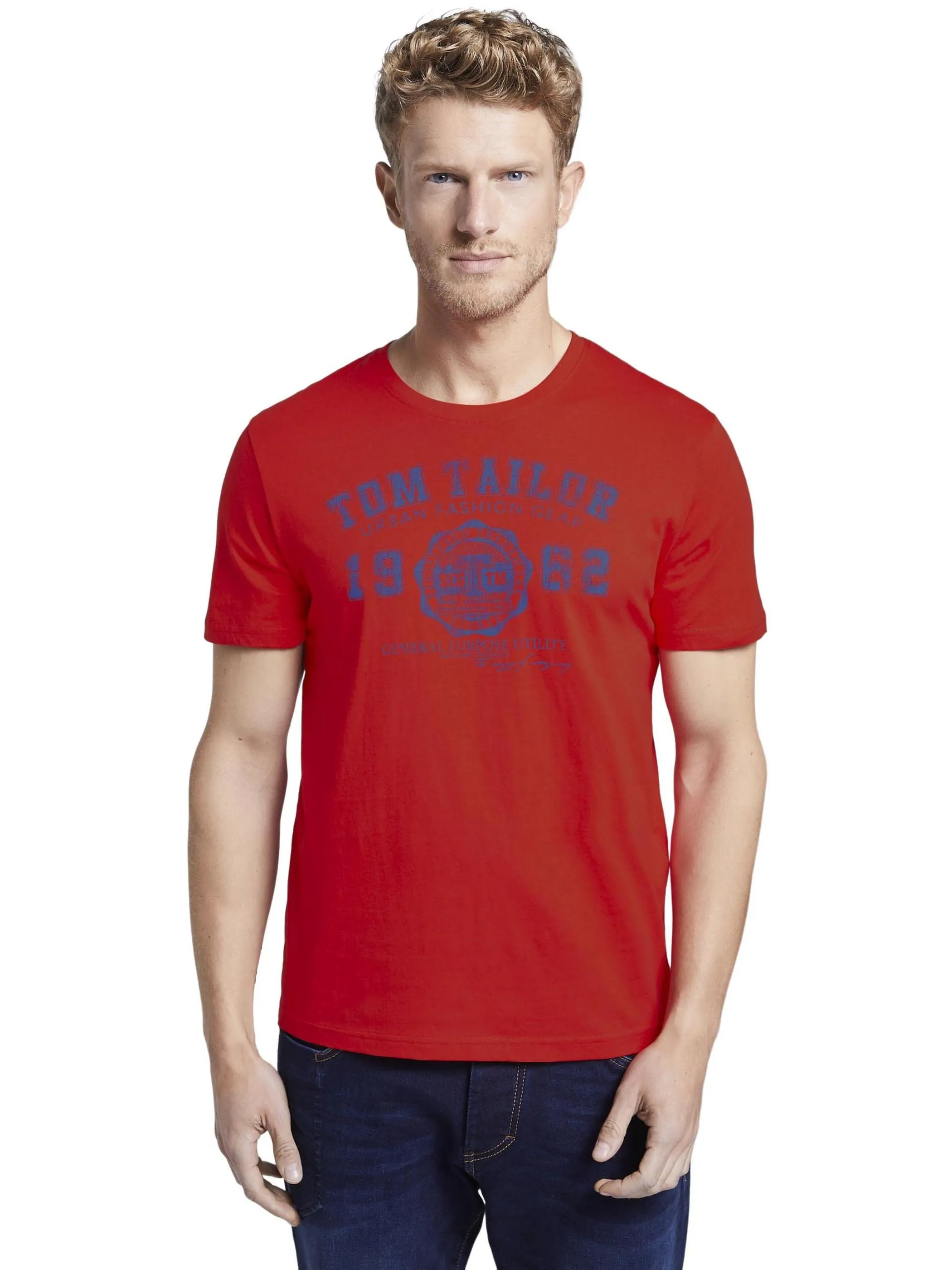 Tom Tailor 1008637 NOS logo tee "BASIC" Rot 807617 12880