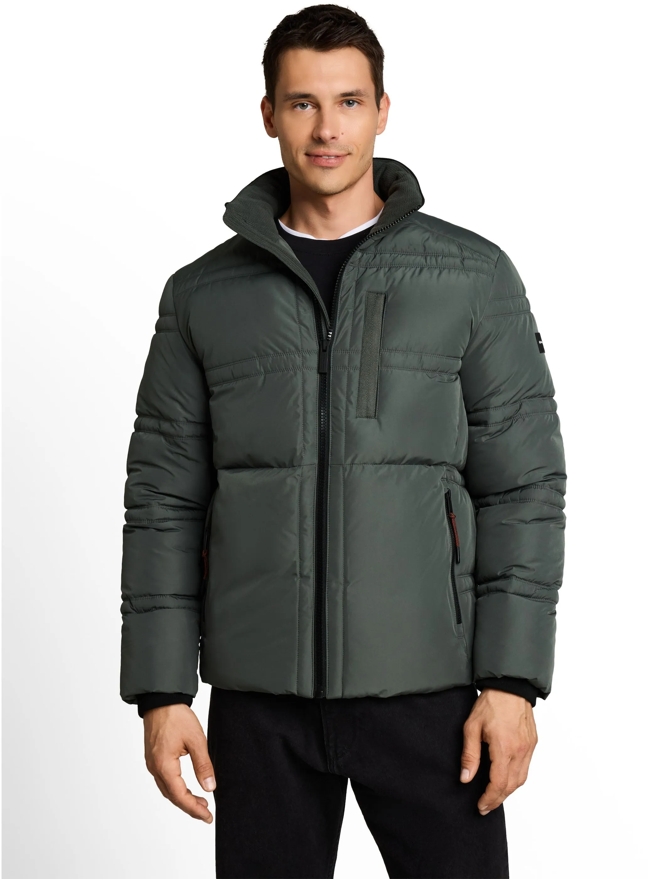 Tom Tailor 1051112 sporty puffer jacket Grün 934285 14406 1