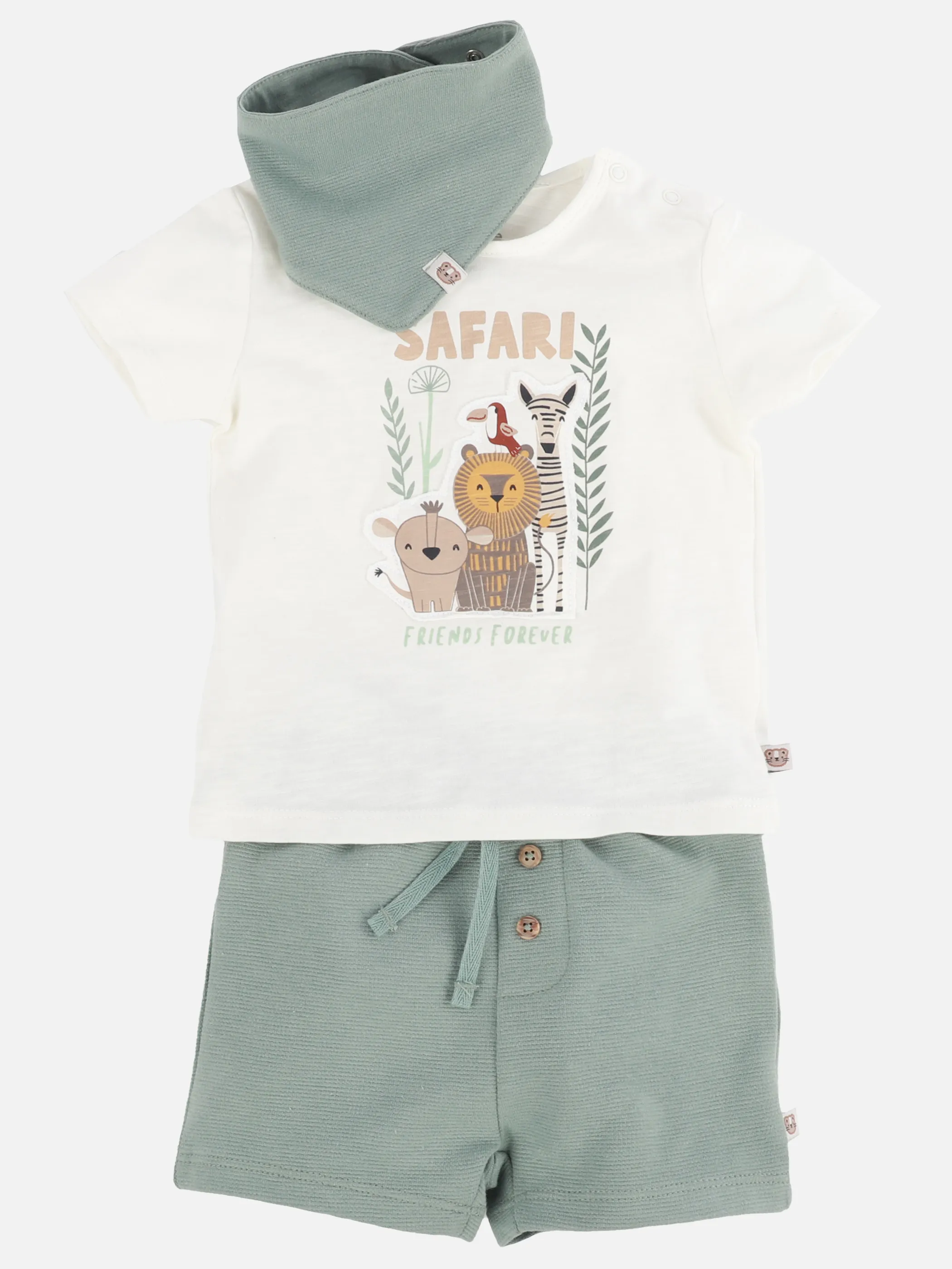 Bubble Gum BJ 3er-Set T-Shirt mit Frontprint, Shorts+Halstuch Bunt 905628 BUNT 1