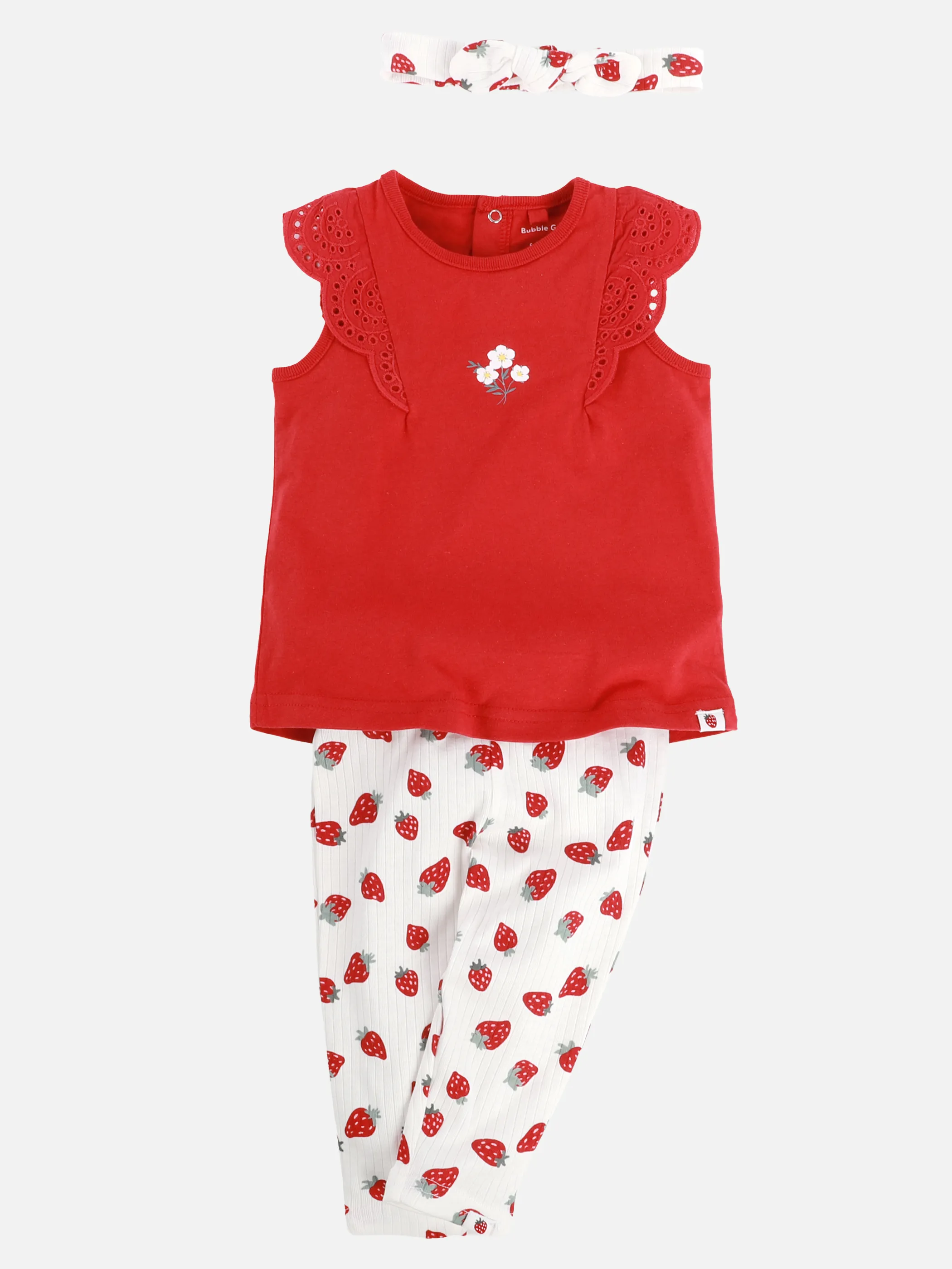Bubble Gum BM 3 pcs Set, Bluse, Leggings Haarband AOP Rot 924517 ROT 1