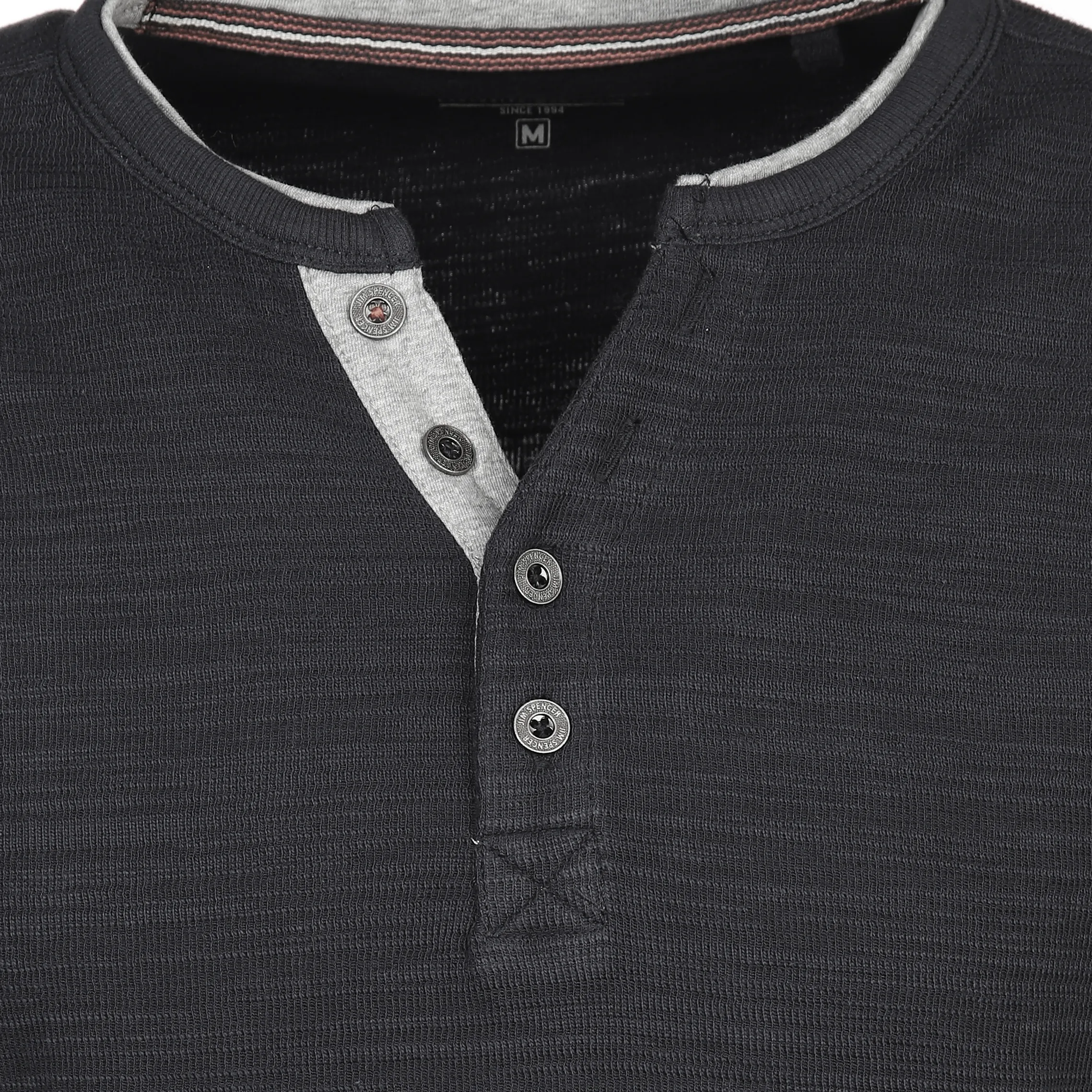 Jim Spencer He. Henleyshirt 1/1 Arm space Grau 883497 ANTHRA 3 Jim Spencer He. Henleyshirt 1/1 Arm space Grau 883497 ANTHRA 3