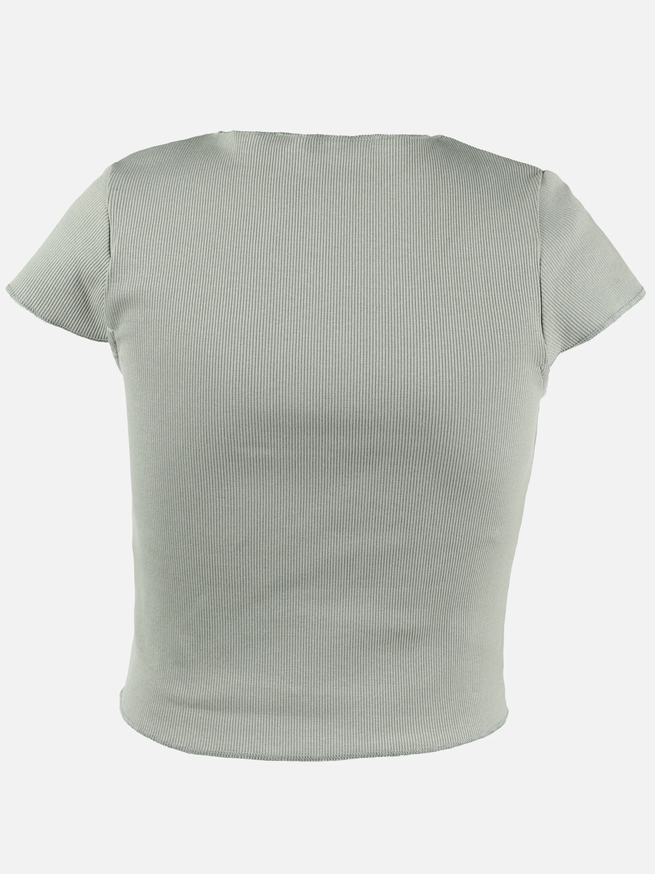 One Way JM basic Ripp T-Shirt in grün und weiß Grün 907396 GRÜN 2