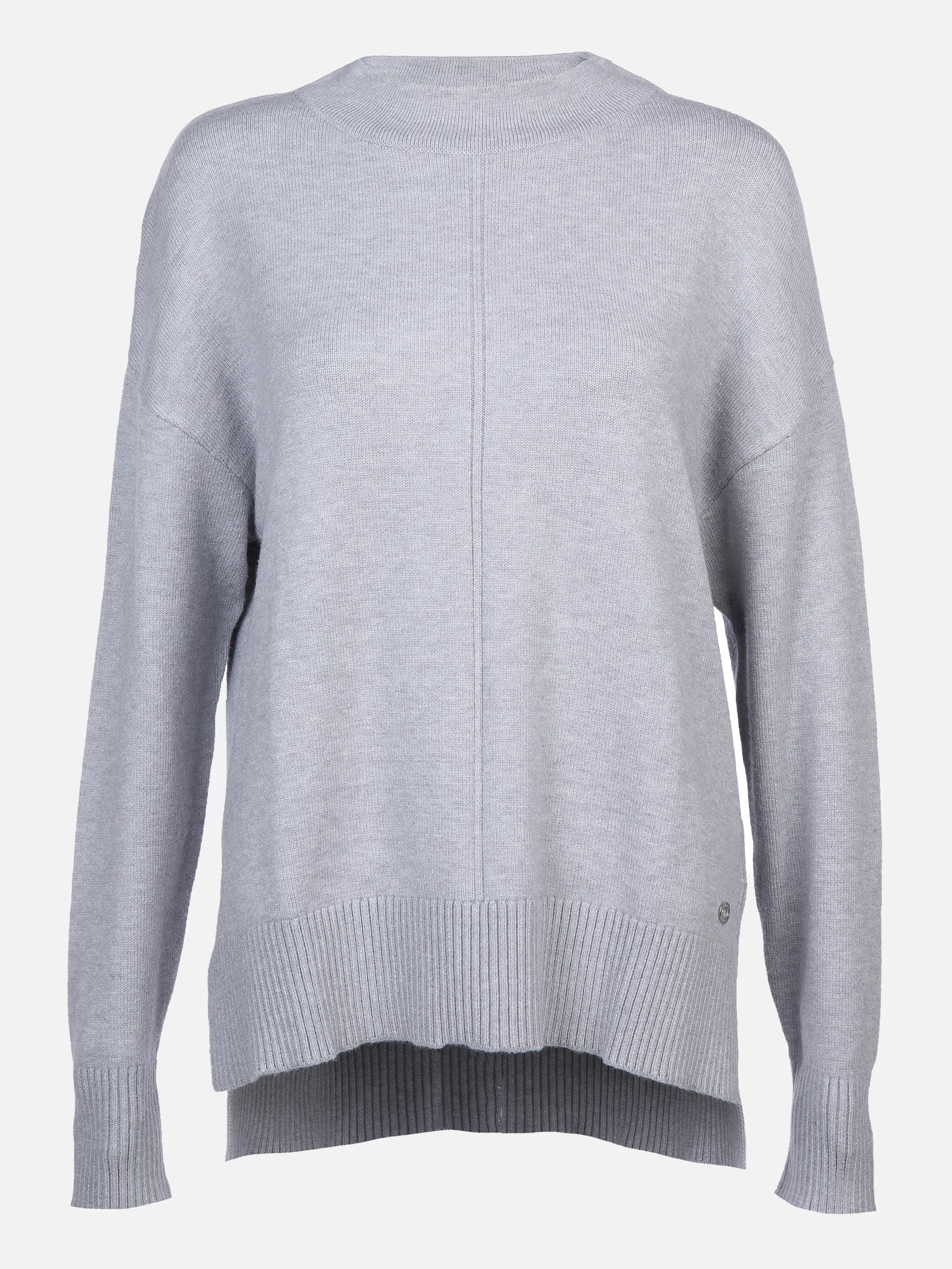 Lisa Tossa Da-Stehkragenpullover m.Tasche Grau 868547 GRAU MEL. 1