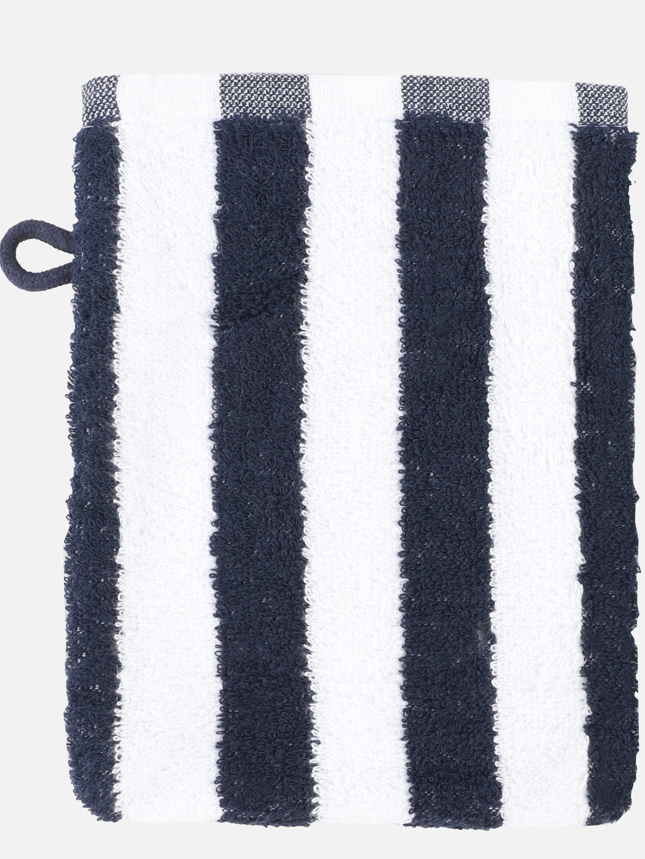 Dream House Waschhandschuh gestreift 16x21 Blau 919675 NAVY 1