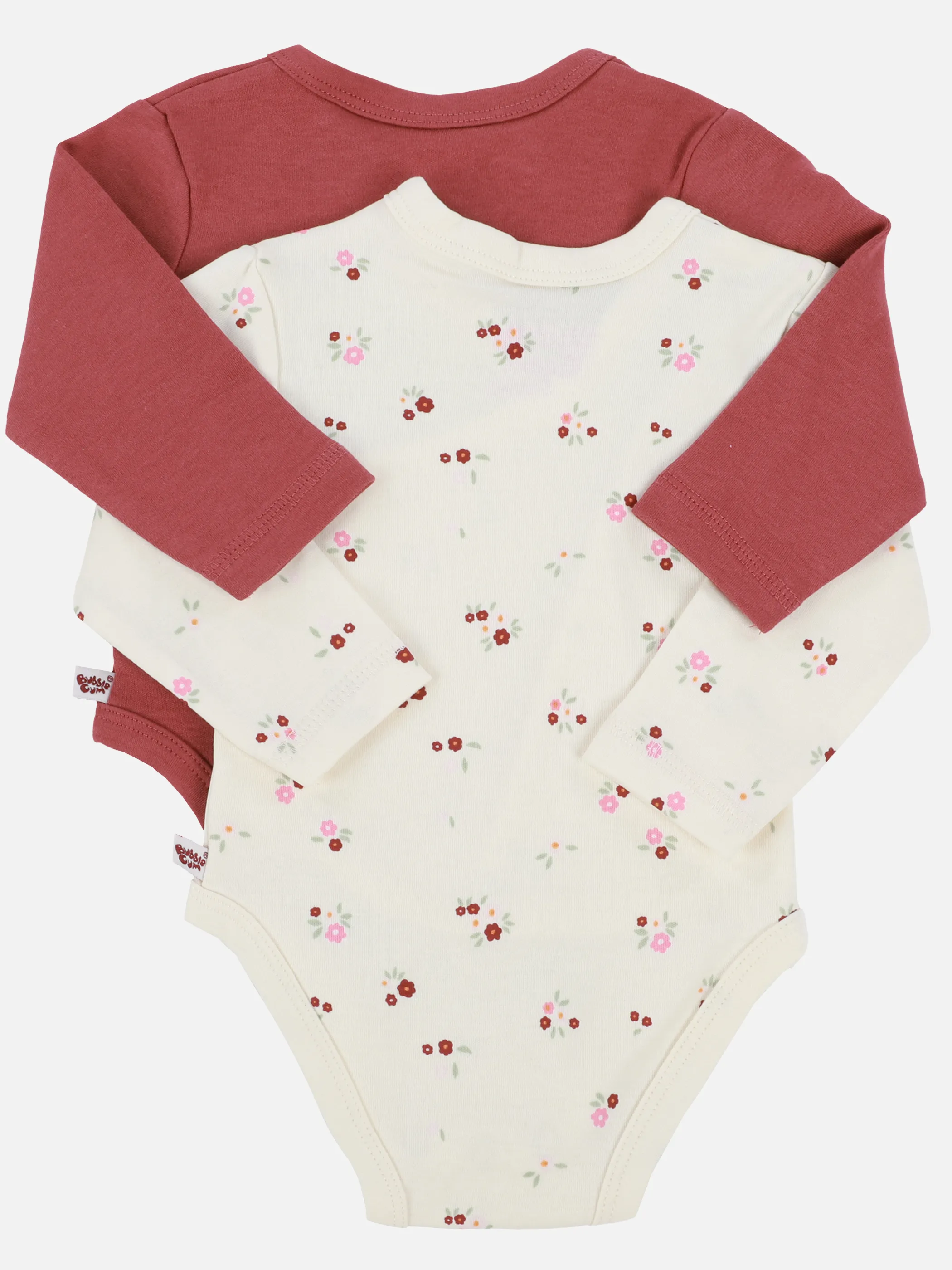 Bubble Gum Baby Mädchen 2er Pack Wickelbodys in rot Rot 898705 ROT 2