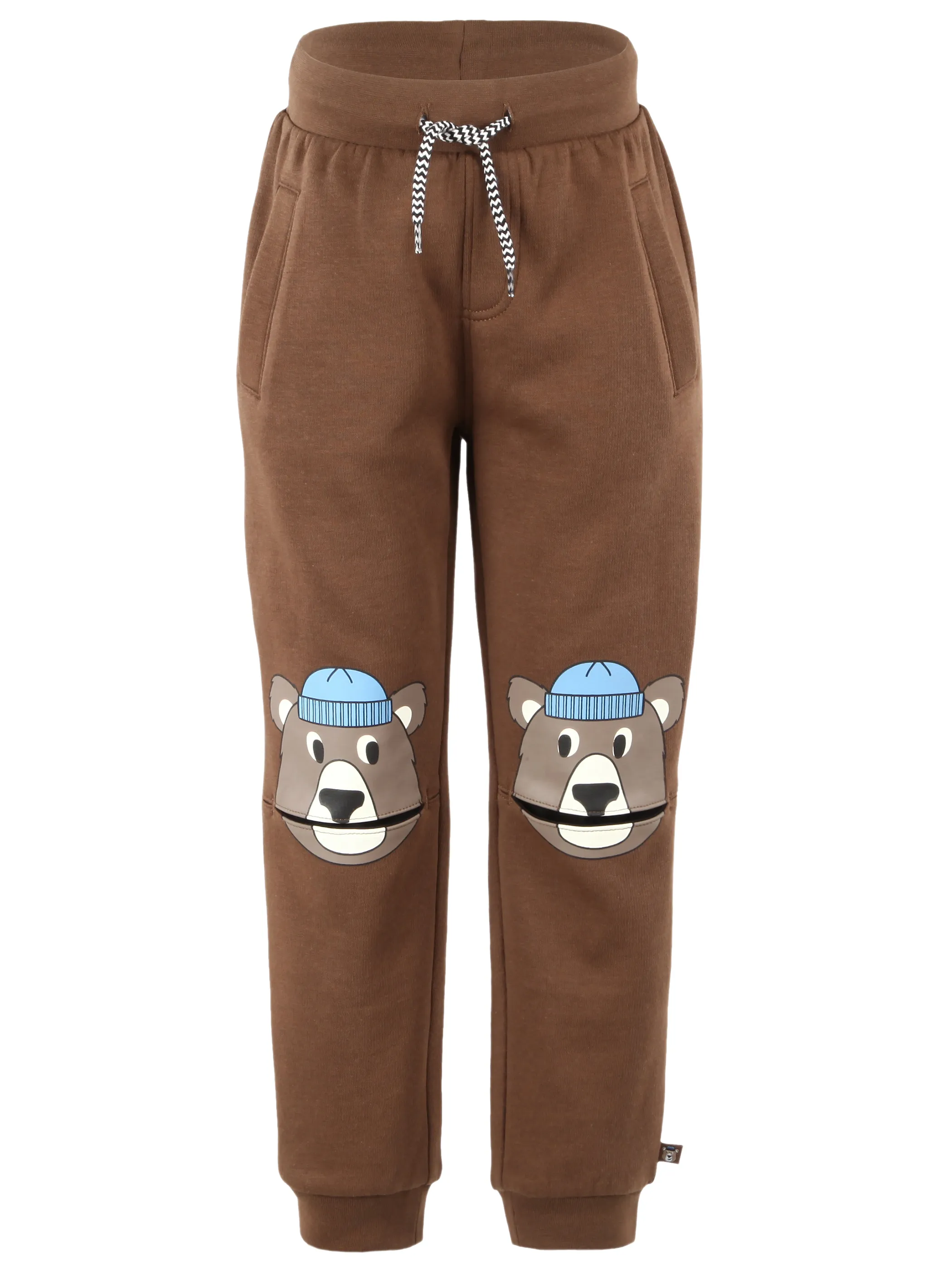 One Way KJ Joggpant mit Bärenprint am Knie in braun Braun 931237 BRAUN 1
