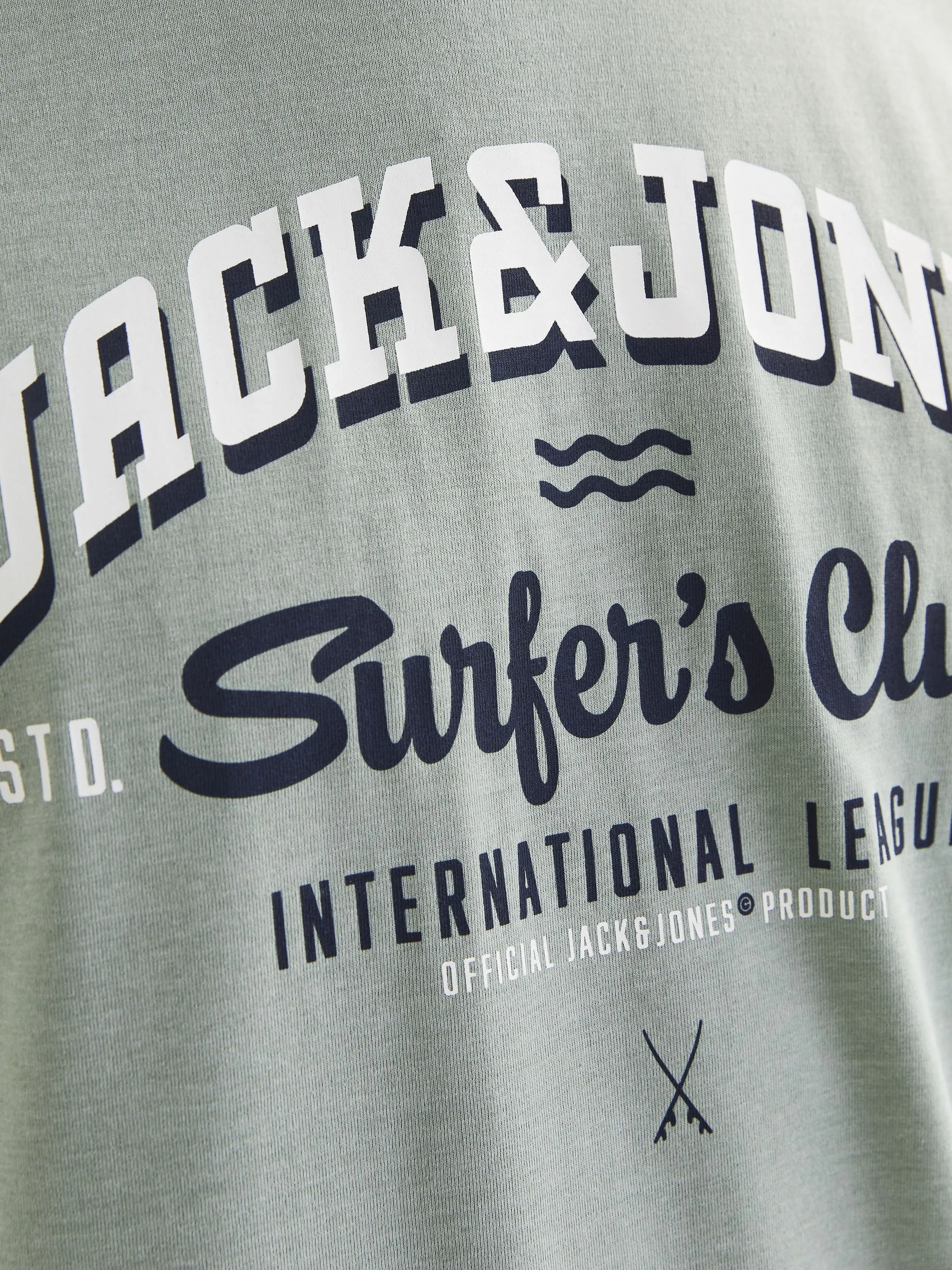 Jack Jones 12268267 JJELOGO TEE SS O-NECK Grün 903461 176366001 2