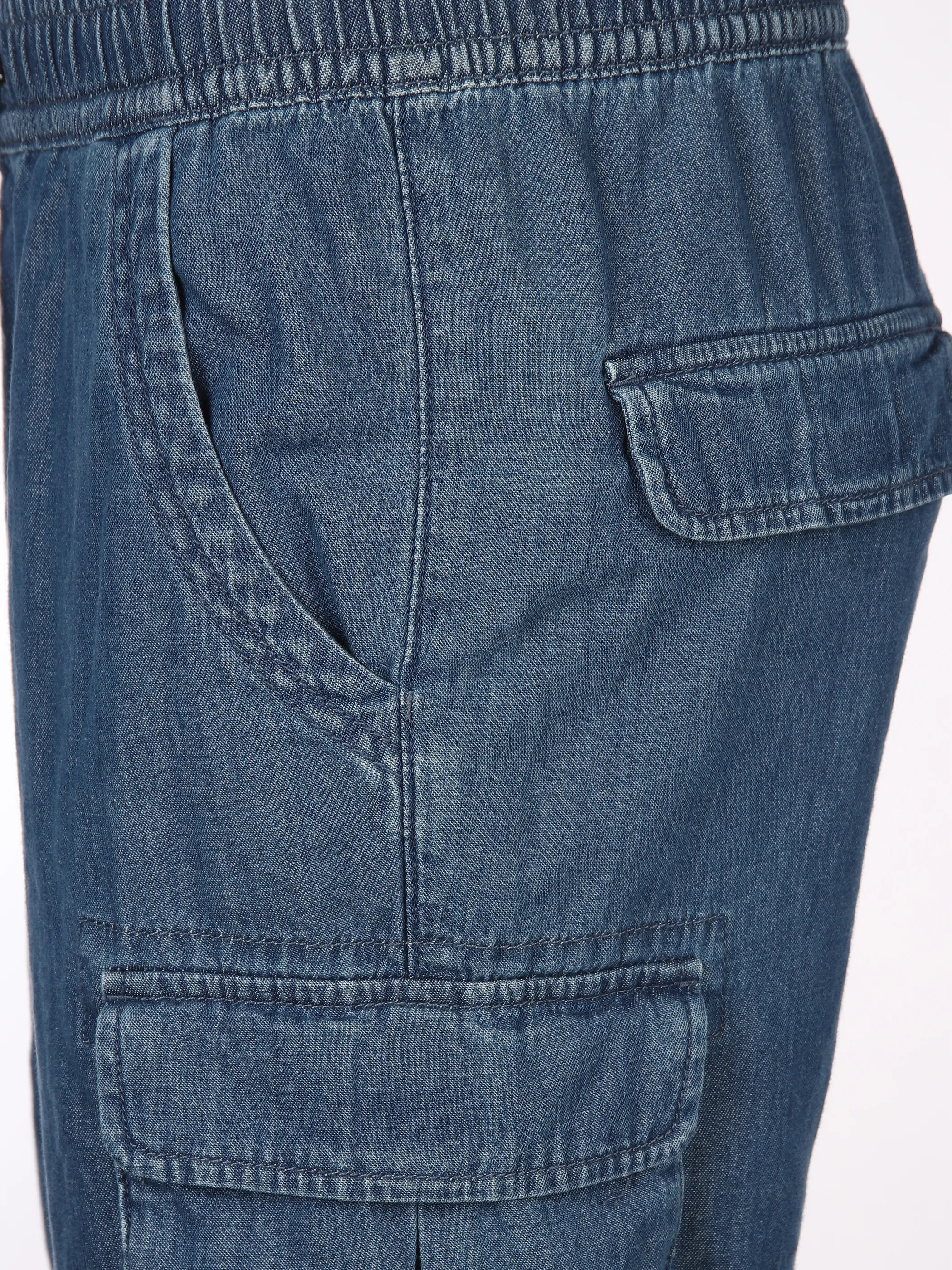 Jim Spencer He. Cargoshort Papertouch Blau 895133 BLUE DENIM 4 Jim Spencer He. Cargoshort Papertouch Blau 895133 BLUE DENIM 4