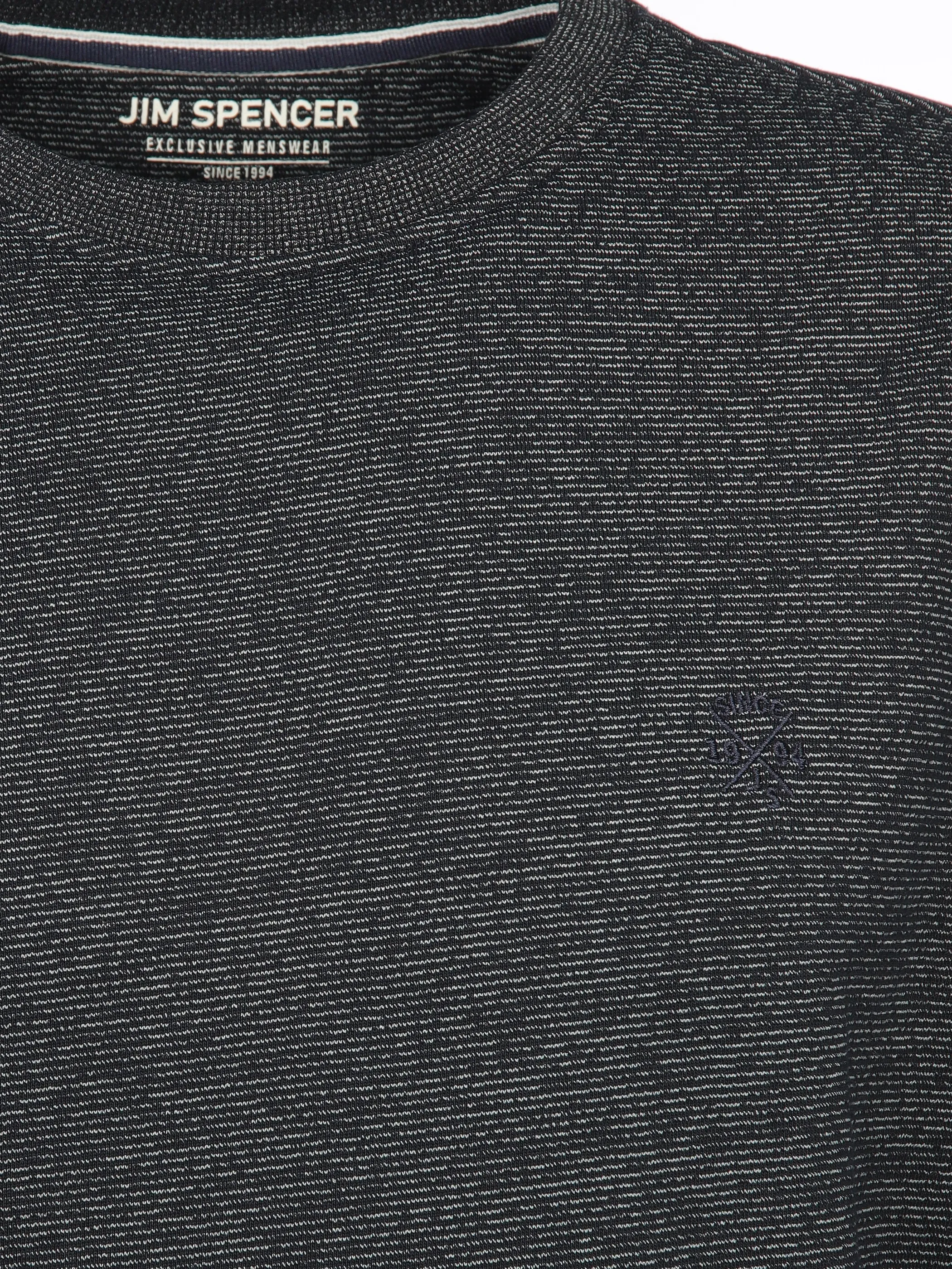 Jim Spencer He. Sweatshirt mel seasonal RH Blau 902172 NAVY 3 Jim Spencer He. Sweatshirt mel seasonal RH Blau 902172 NAVY 3