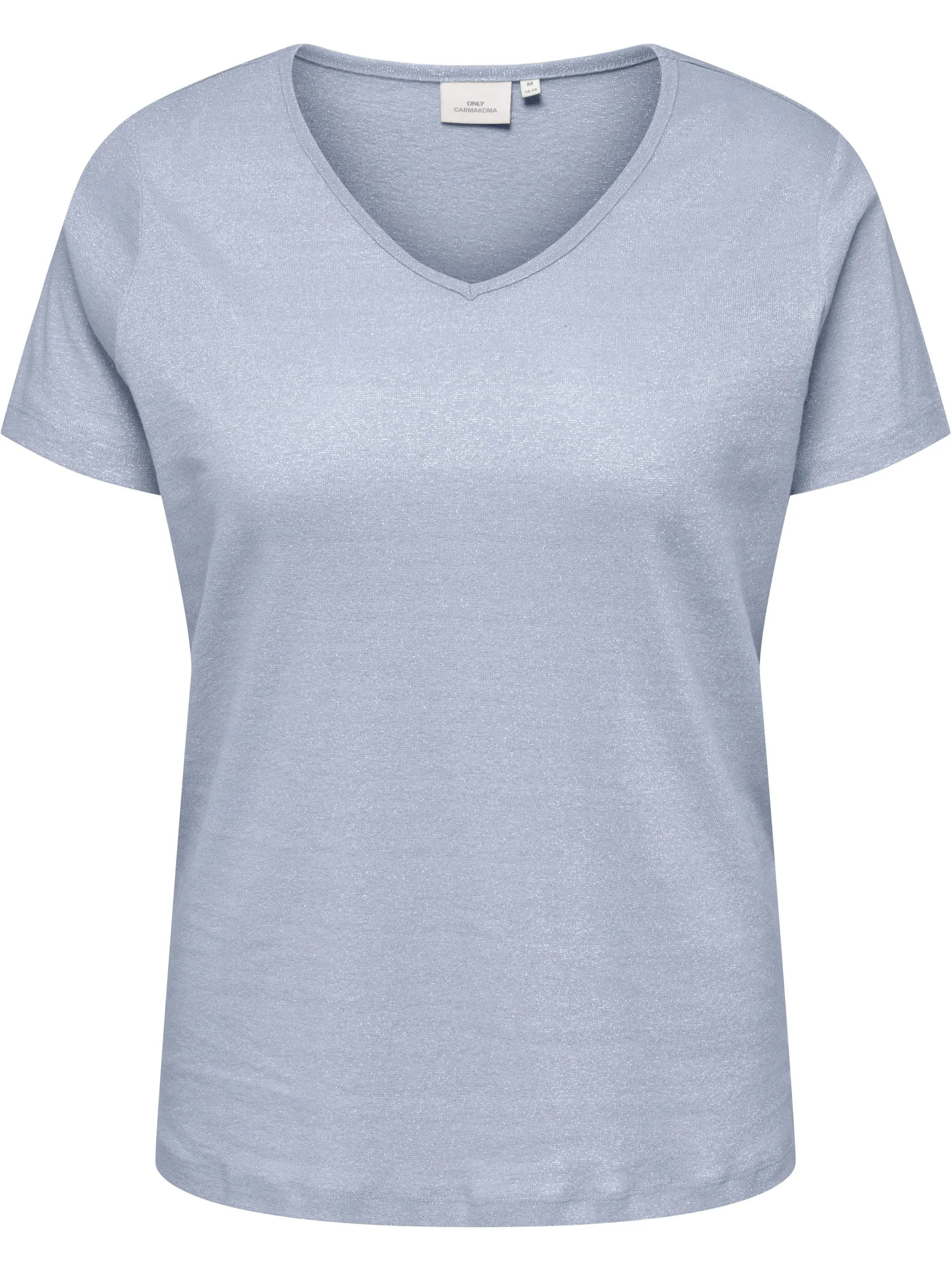 Only Carmakoma 15346146 CARMELODI SS V-NECK T Blau 909732 299897001 1