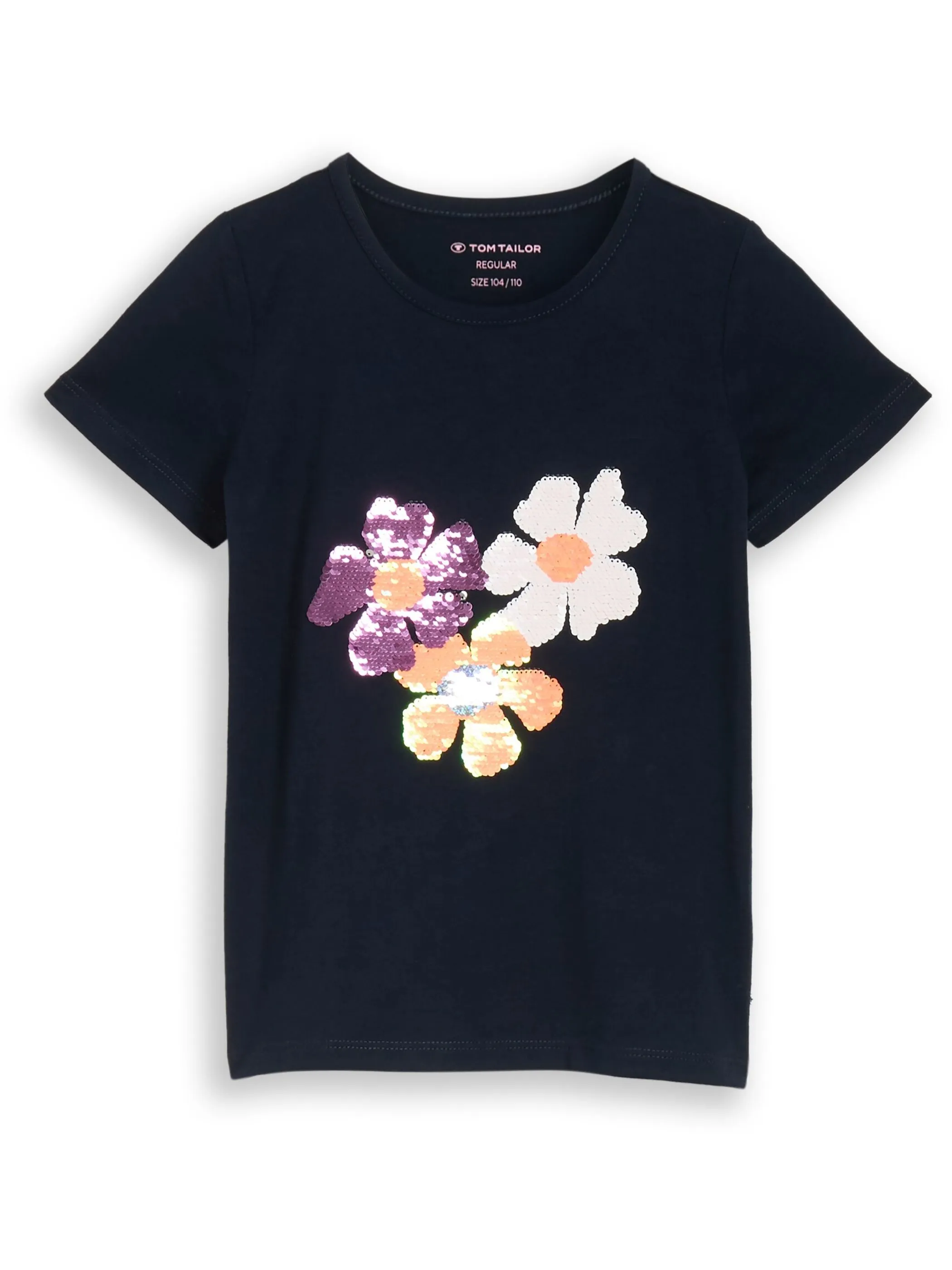 Tom Tailor 1049920 reversible sequin t-shirt Blau 927847 10668 1