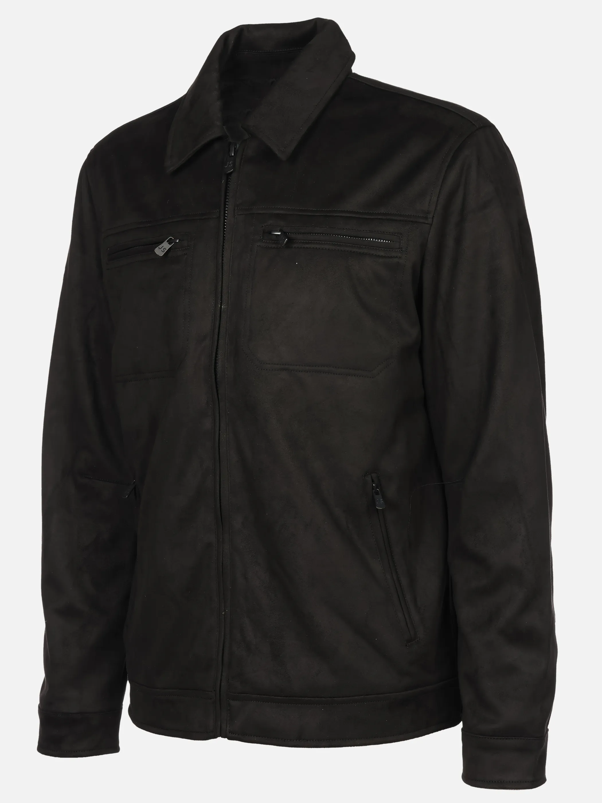 Jim Spencer He. Blouson Kent suede Schwarz 919493 1504 3