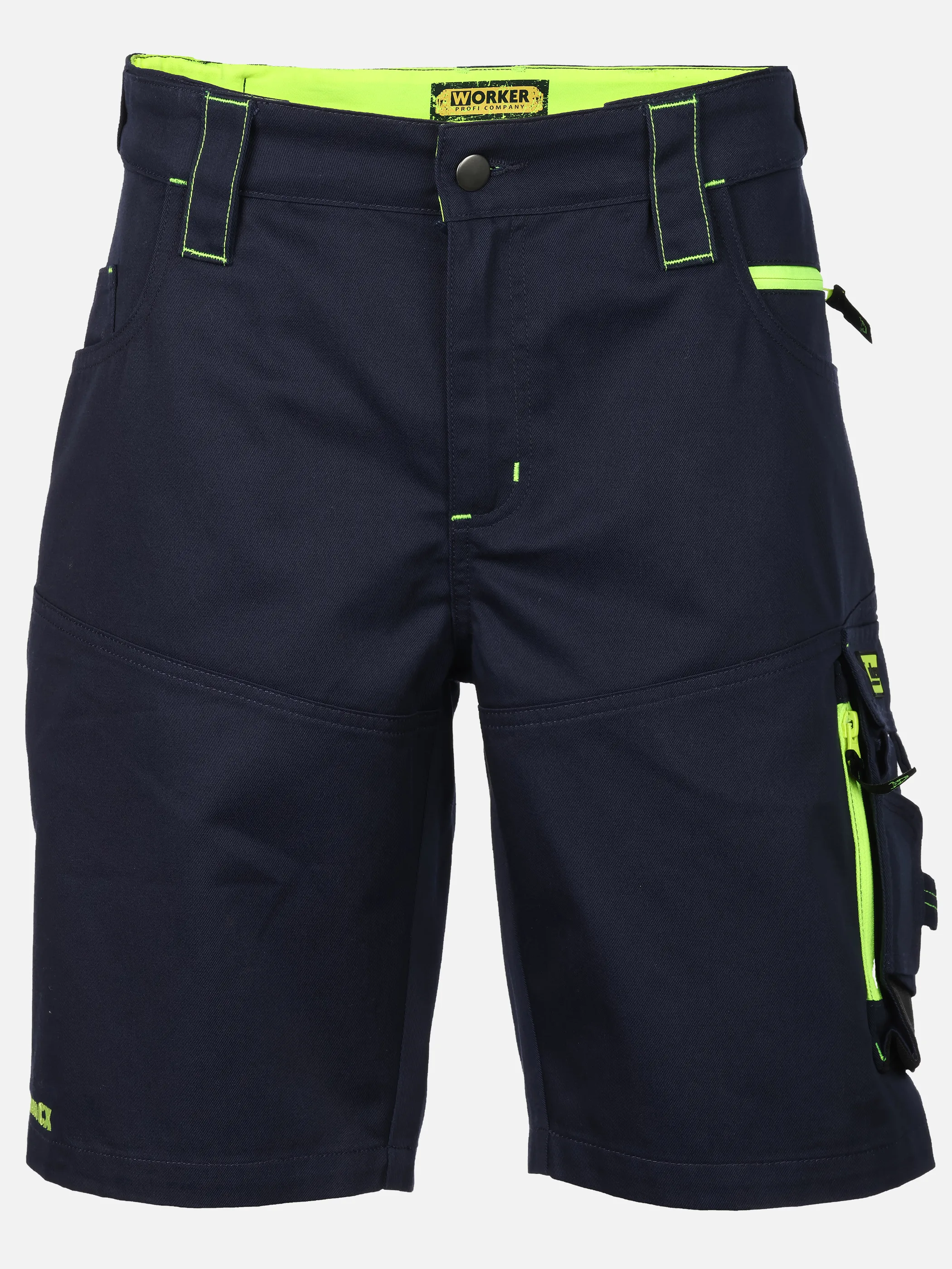 Worker He. Workershorts Neon Blau 923264 NAVY/GELB 1