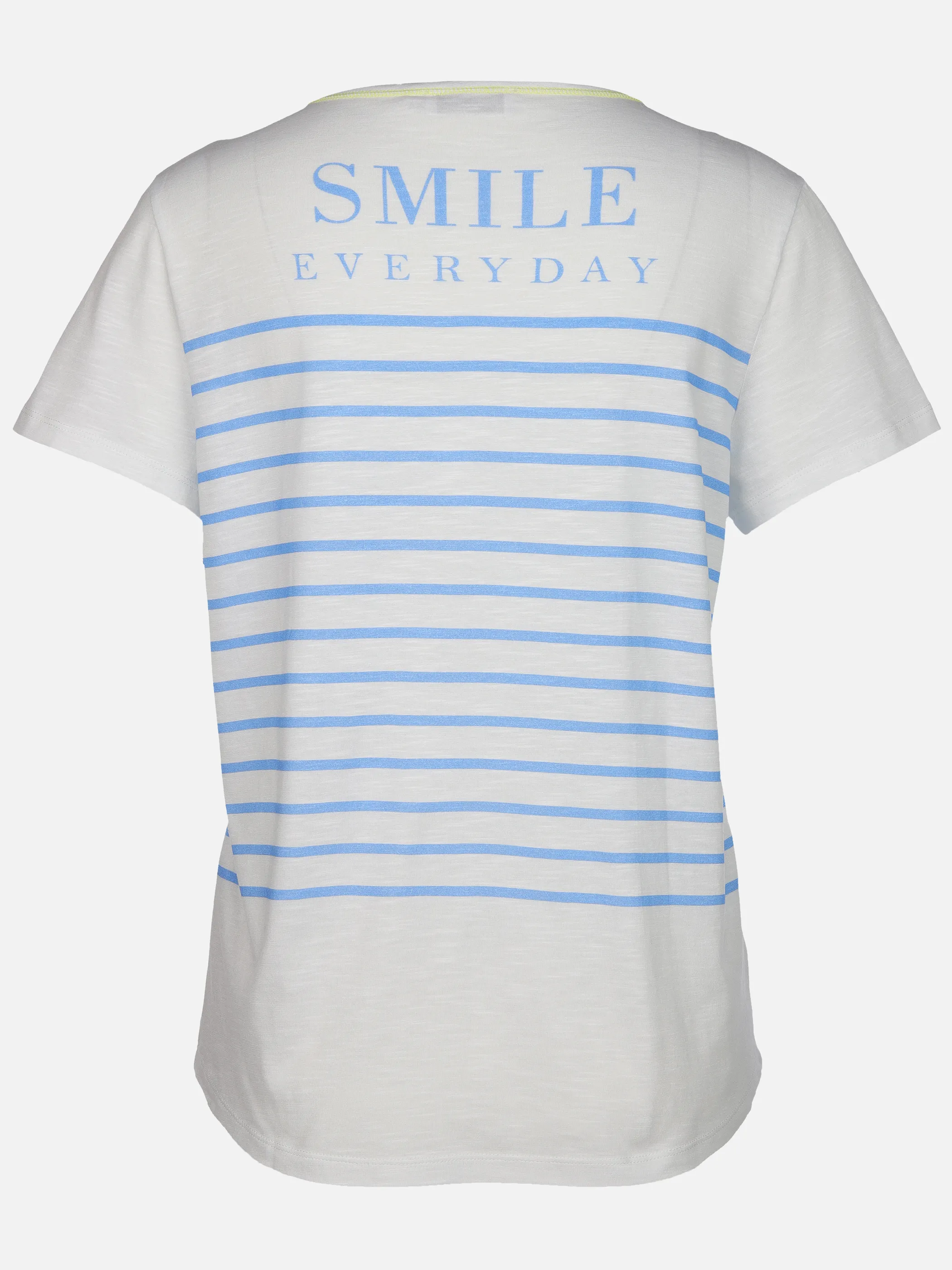 Lisa Tossa Da-T-Shirt m. Streifenprint Weiß 915310 WEIß 2