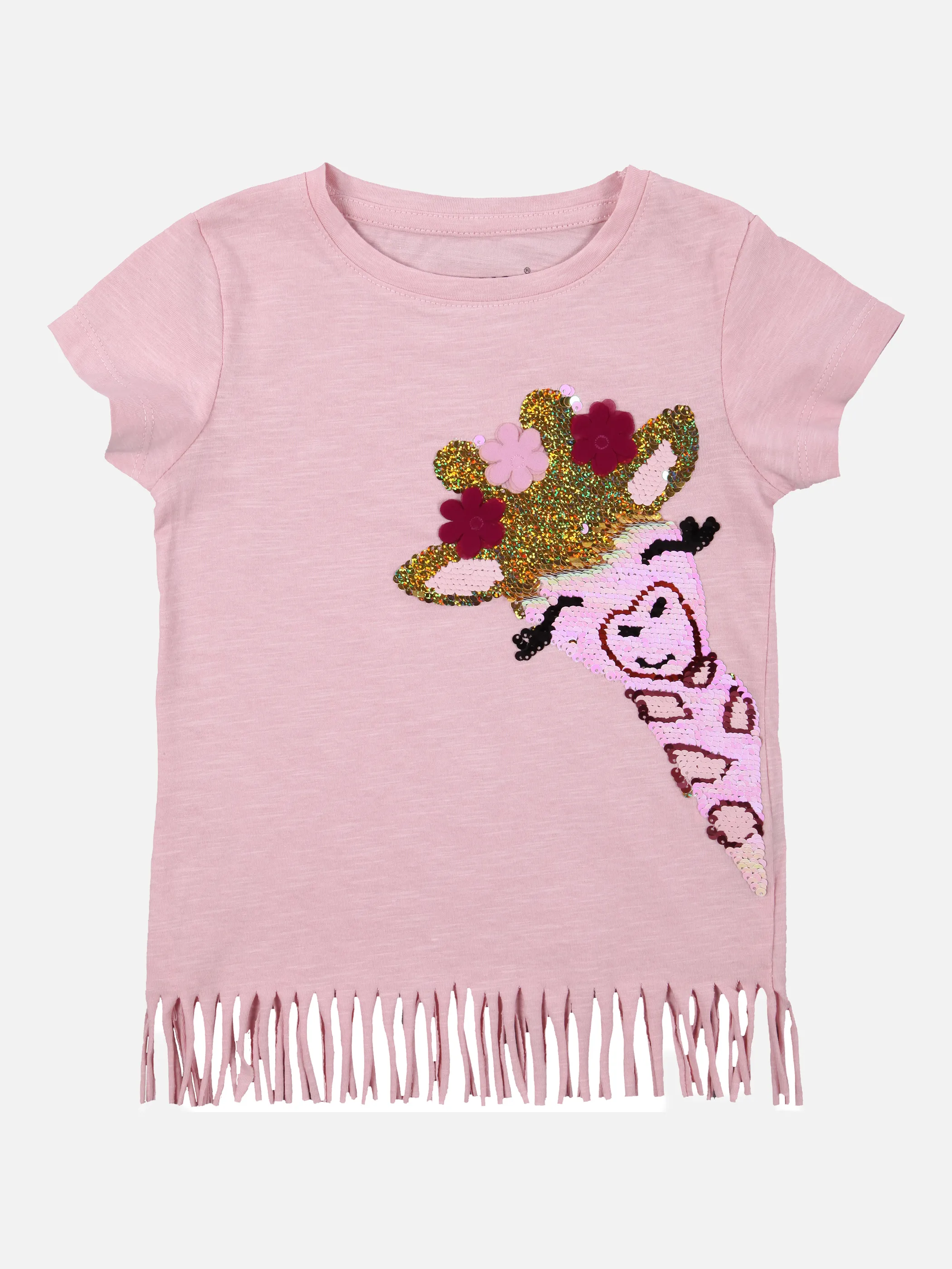 Stop + Go MG TShirt in rosa mit Fransen Rosa 852009 ROSA 1 Stop + Go MG TShirt in rosa mit Fransen Rosa 852009 ROSA 1