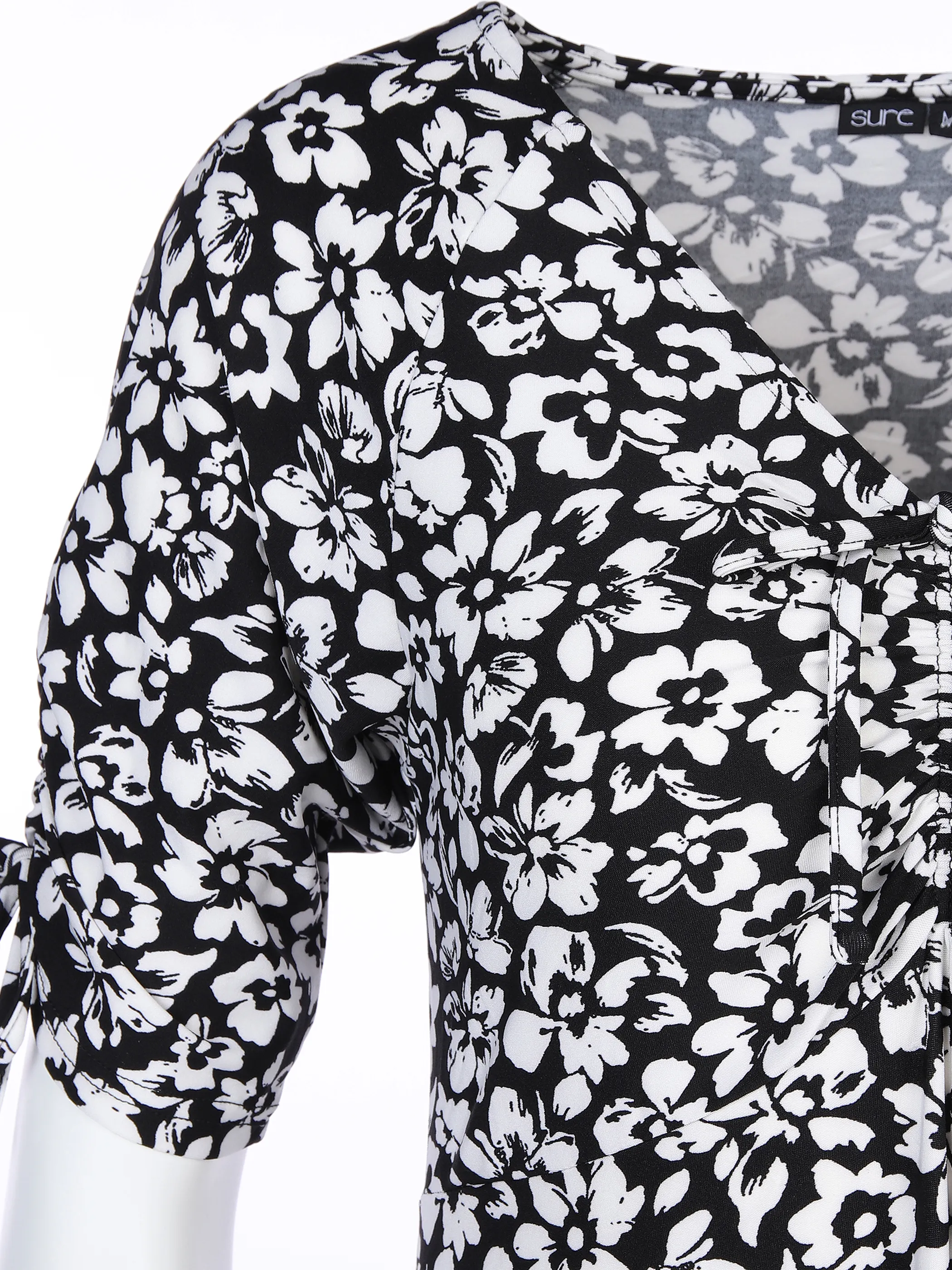 Sure Da-Shirtkleid m. Alloverprint Schwarz 864722 SCHWARZ 3