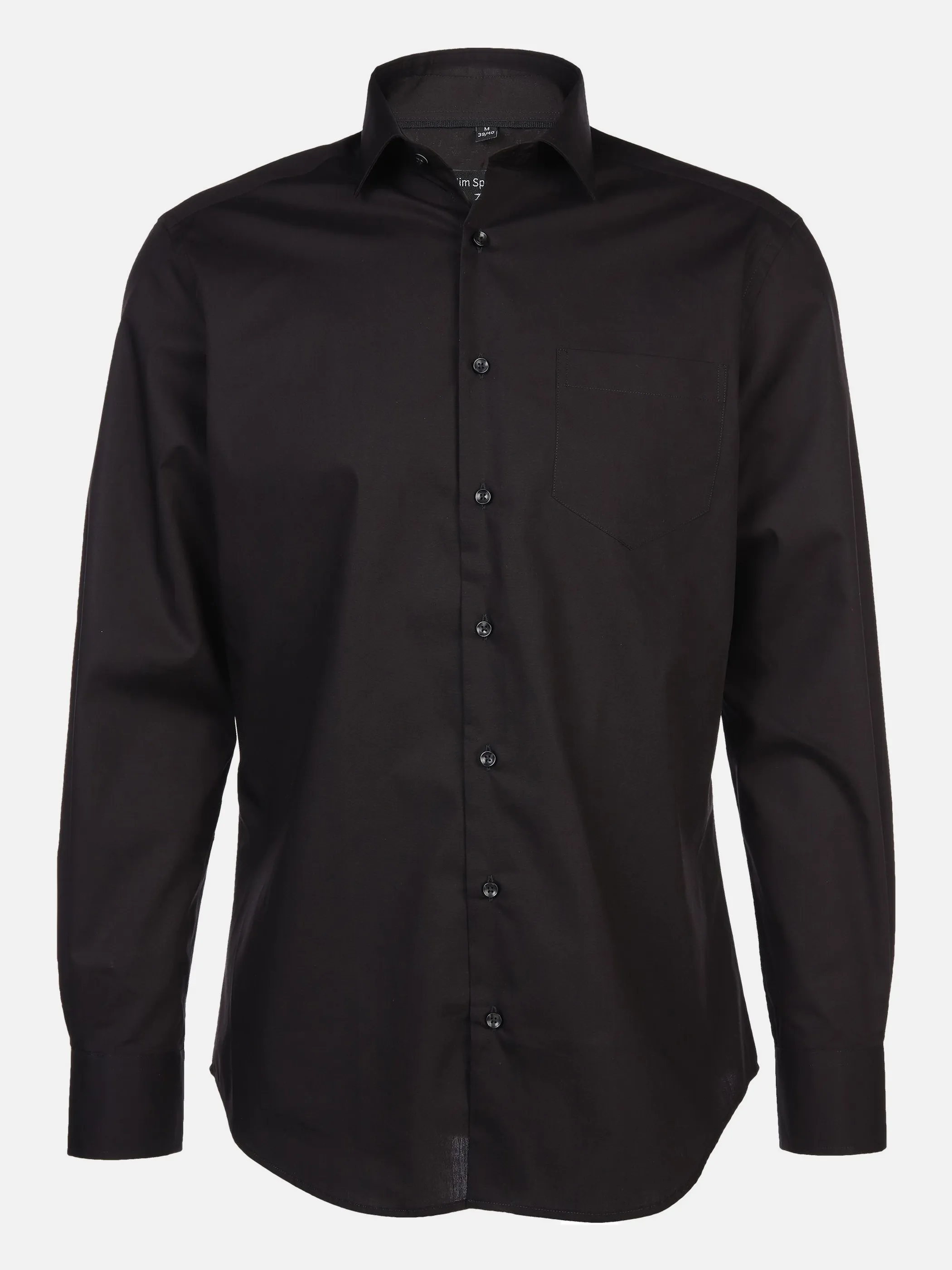 Jim Spencer He. Cityhemd 1/1 Arm MF bügelfrei Schwarz 877307 BLACK 1 Jim Spencer He. Cityhemd 1/1 Arm MF bügelfrei Schwarz 877307 BLACK 1