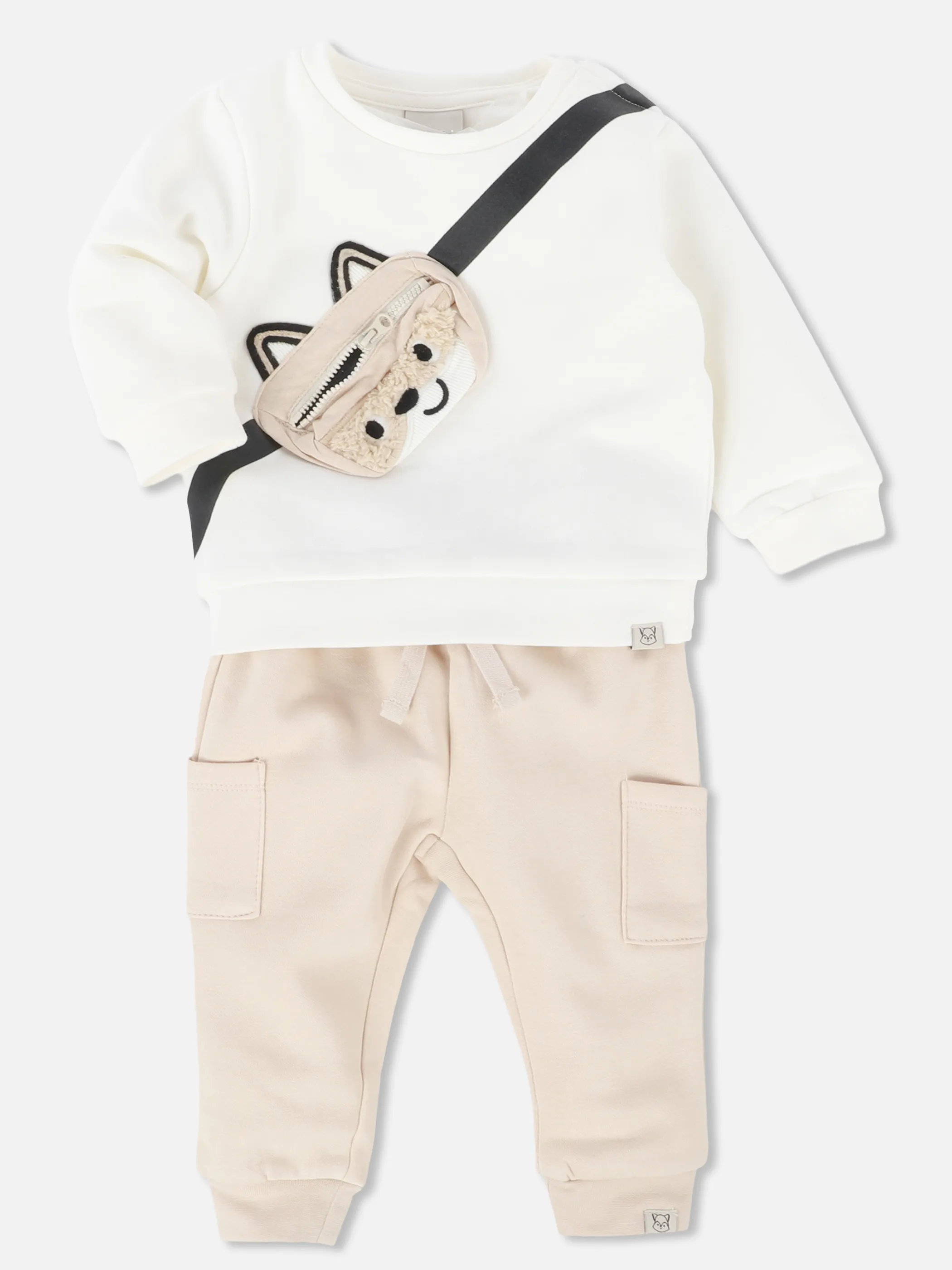 Bubble Gum BJ 2pcs Set Sweatshirt mit Tasche und Joggpant Weiß 932132 WEIß 1