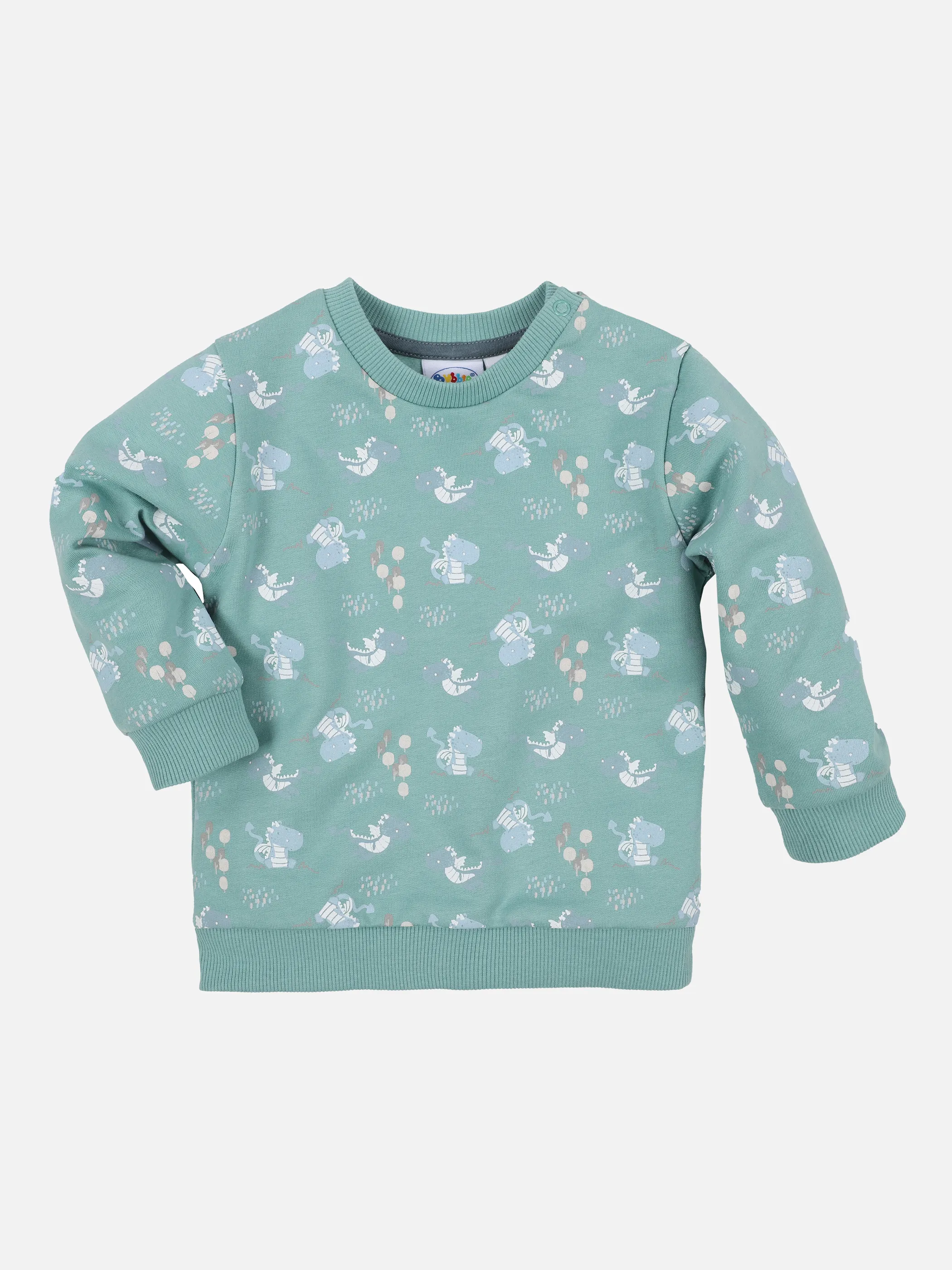 Bubble Gum BB Sweater in salbei mit AOP + Grün 868454 SALBEI 1 Bubble Gum BB Sweater in salbei mit AOP + Grün 868454 SALBEI 1
