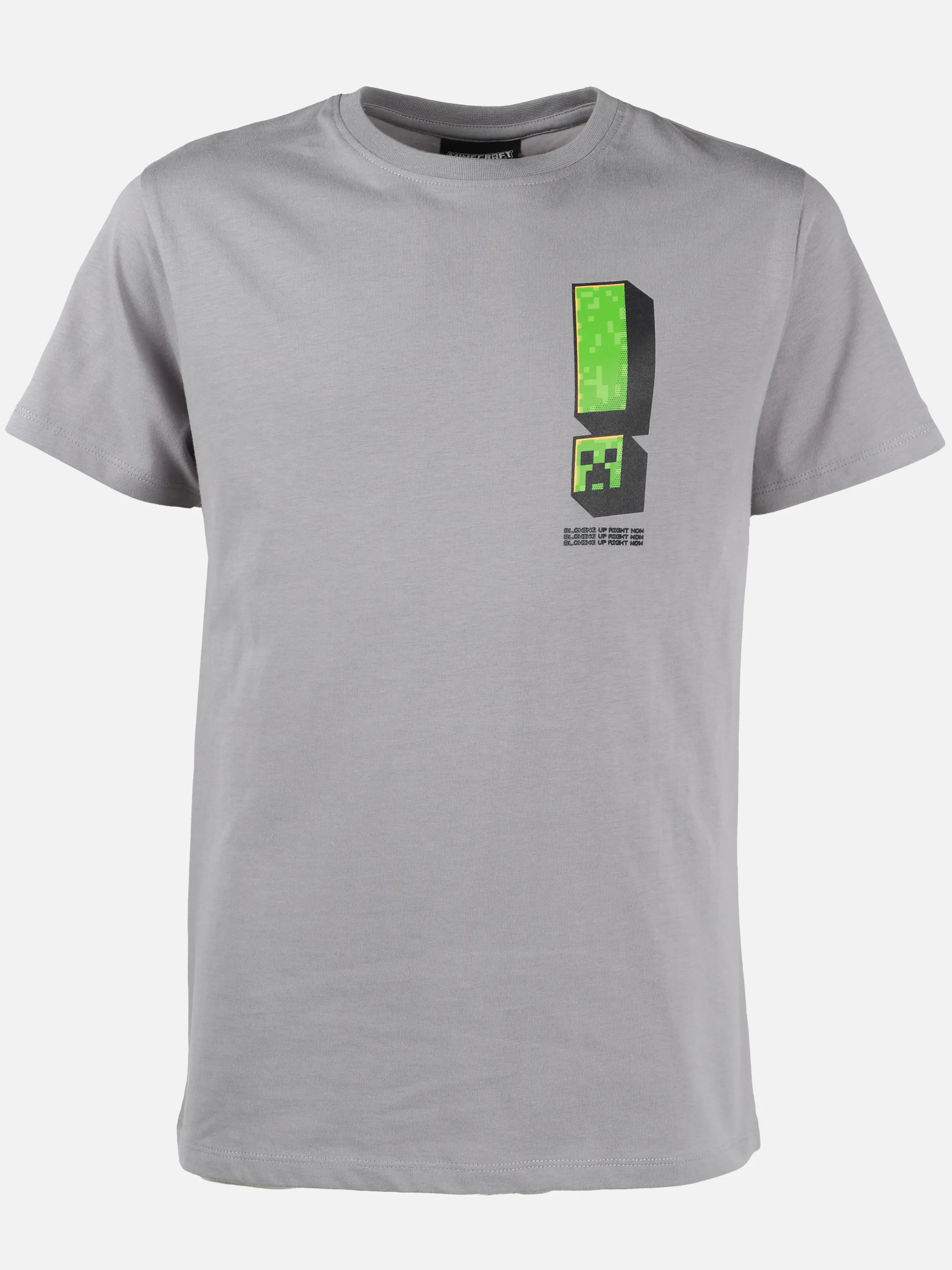 Minecraft JJ T-Shirt Minecraft front + backprint blaugrau Blau 919667 BLAUGRAU 1