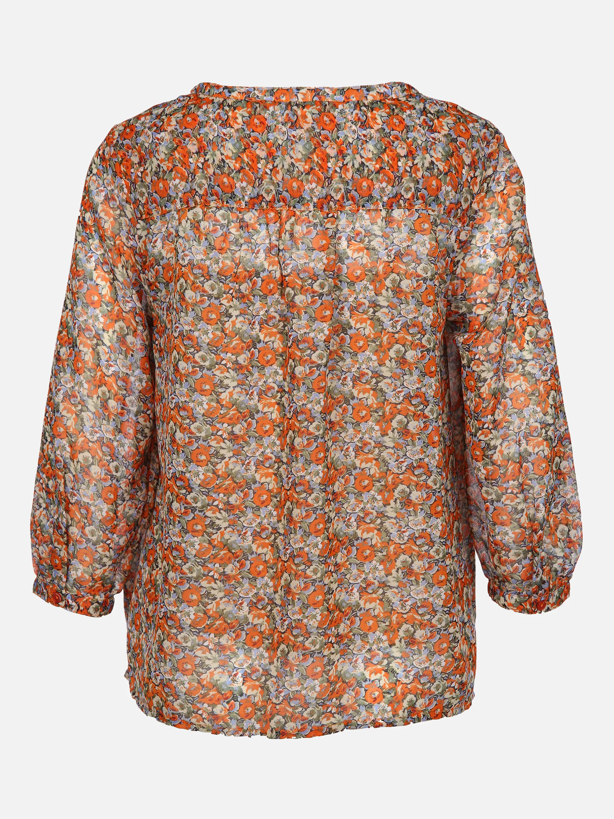 Sure Da-Chiffon-Bluse, V-Ausschnitt Orange 853290 ORANGE 2