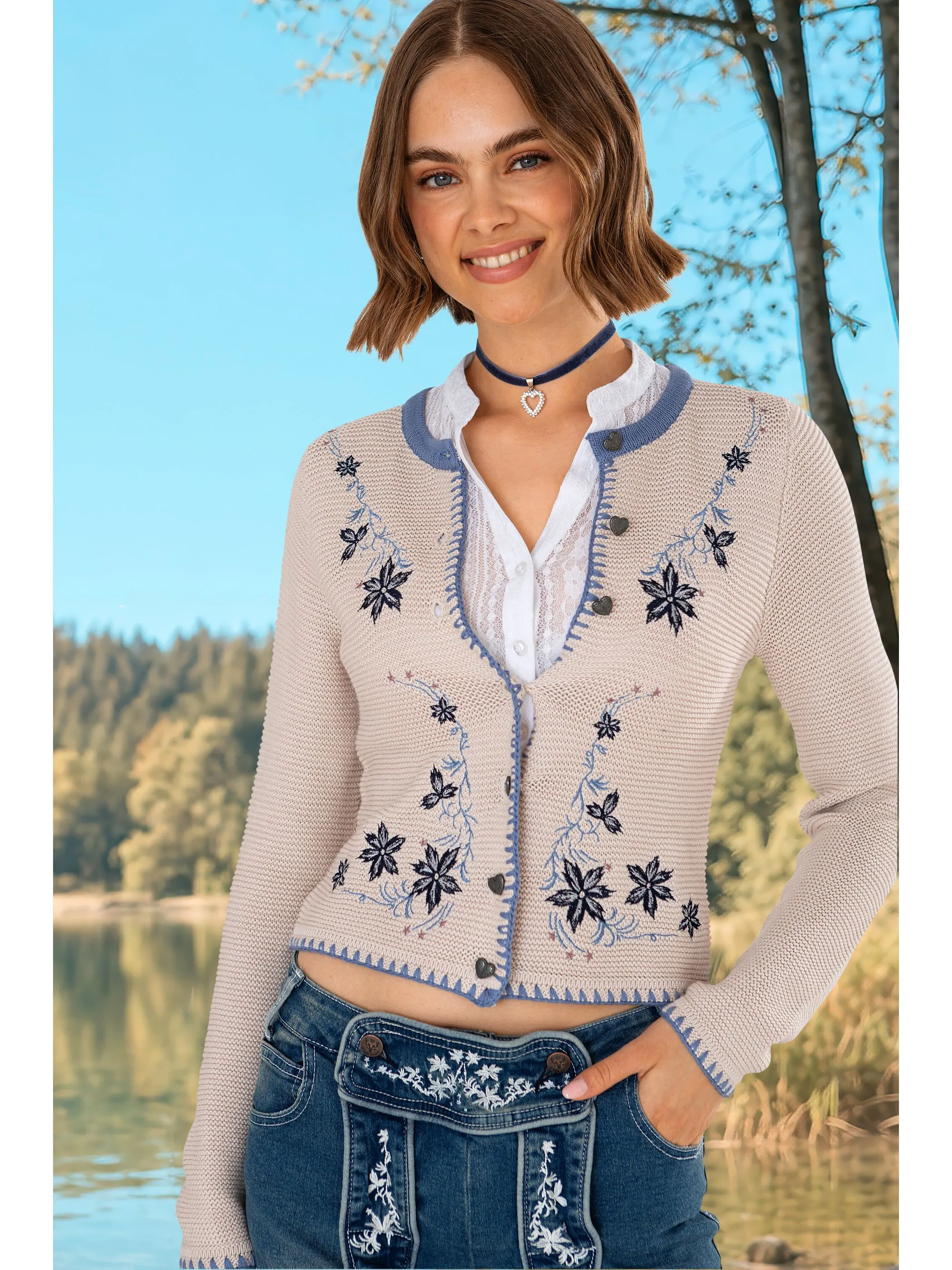 Brandl Tracht Da-Strickjacke Trachten Beige 918383 20000 5