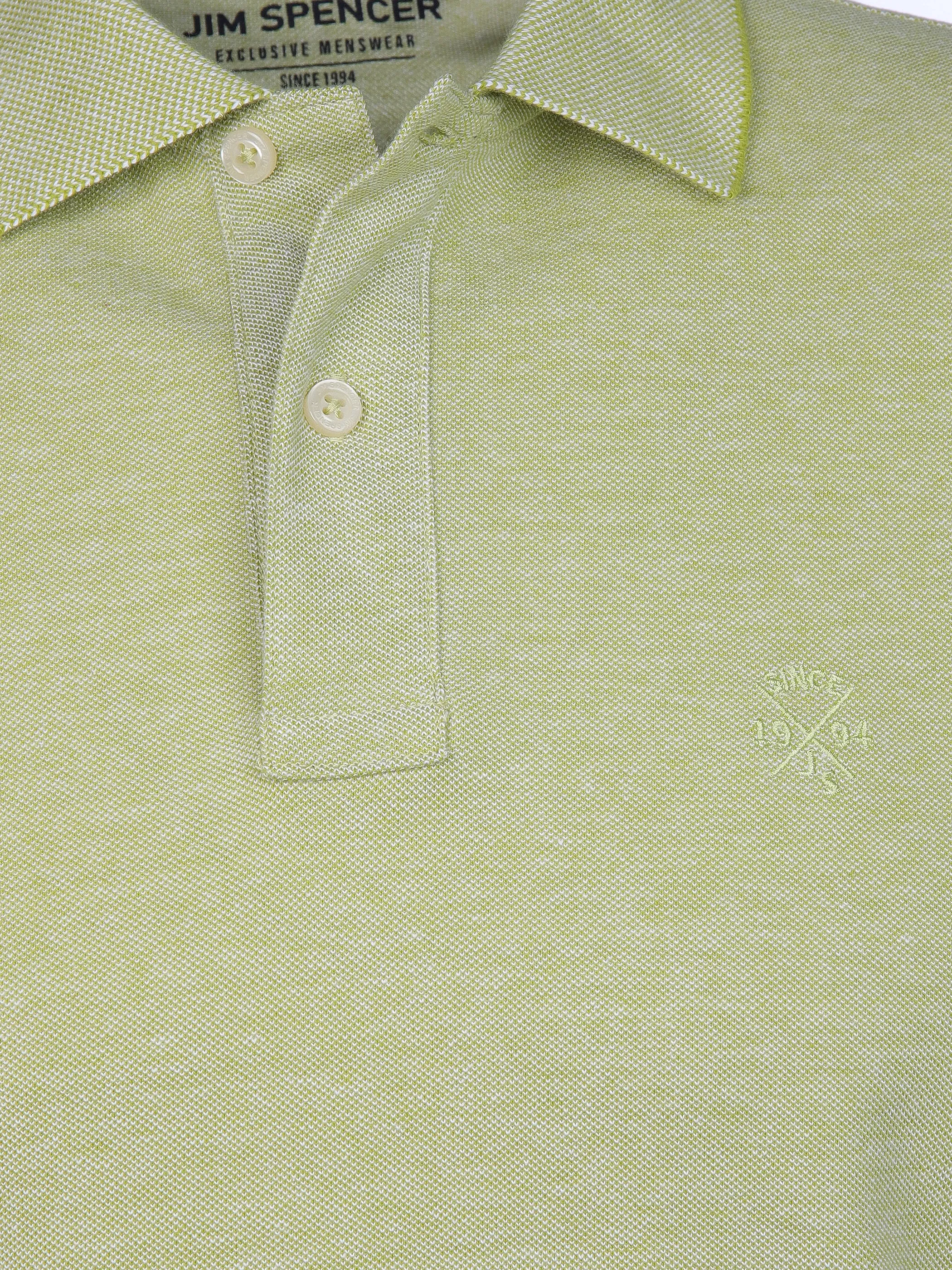 Jim Spencer He. Poloshirt 1/2 Arm uni basic Gelb 890325 LEMON TW 3