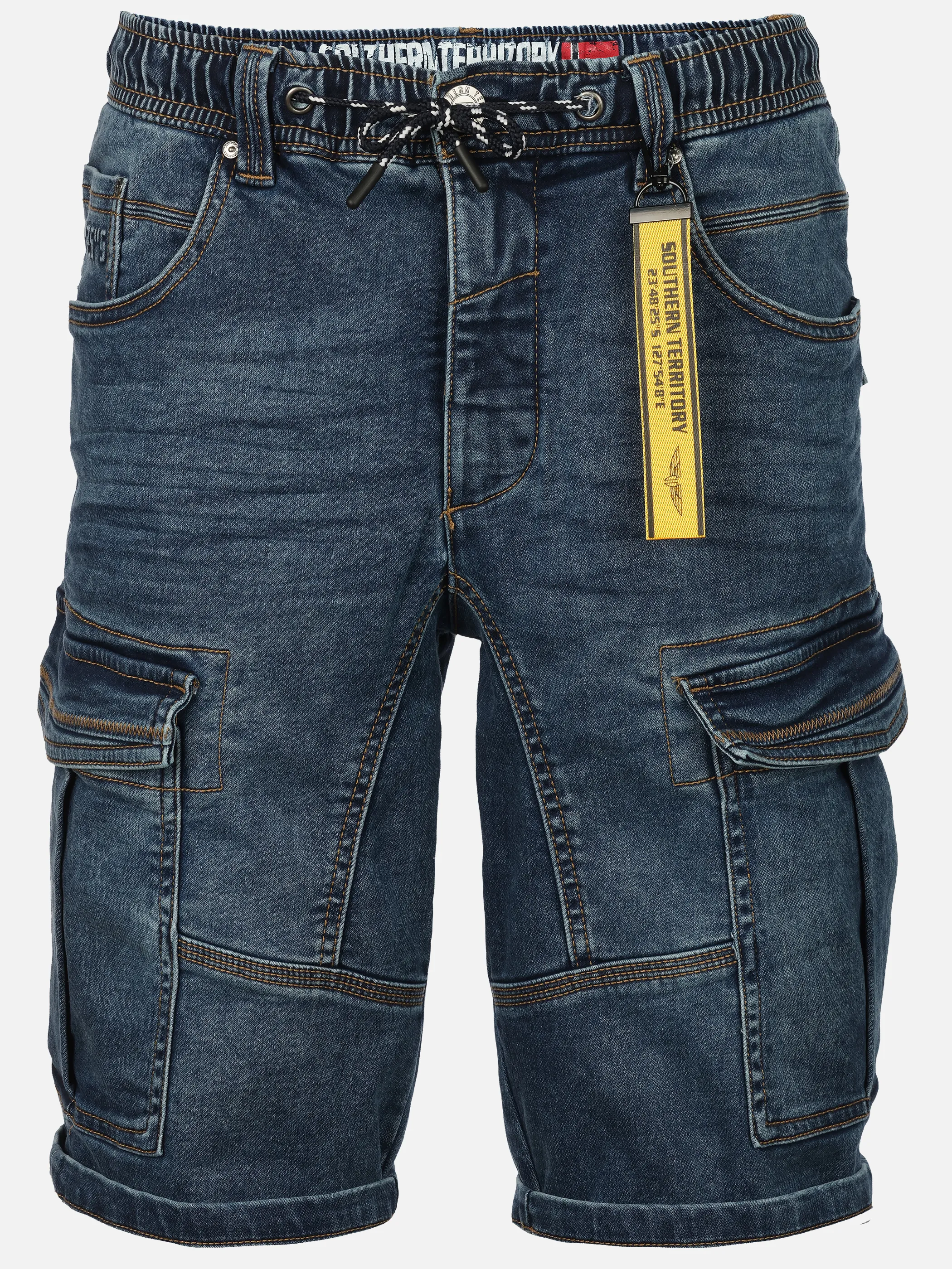 Southern Territory He. Cargodenimshorts relax Blau 924979 LT DENIM 1