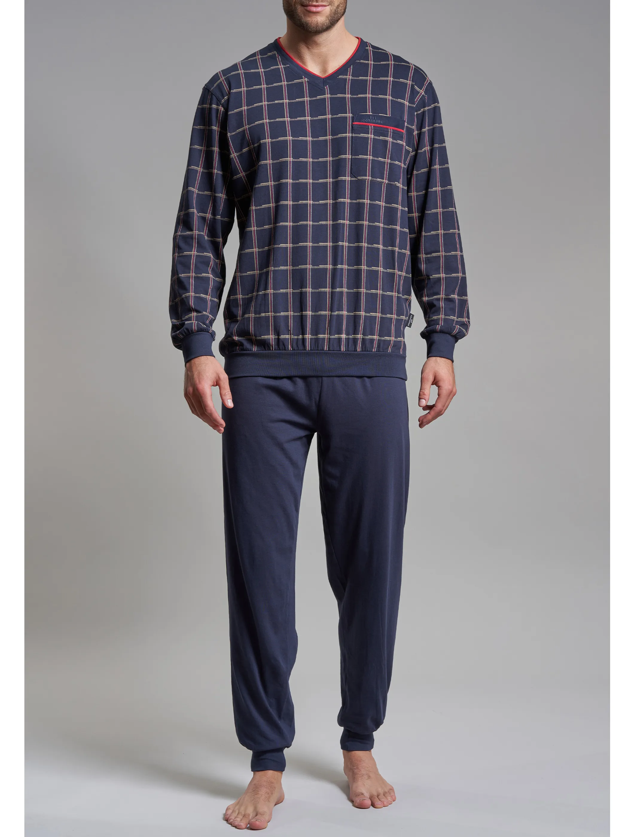 Götzburg 451156-4008 Pyjama, V-A. Blau 653280 7013 4 Götzburg 451156-4008 Pyjama, V-A. Blau 653280 7013 4