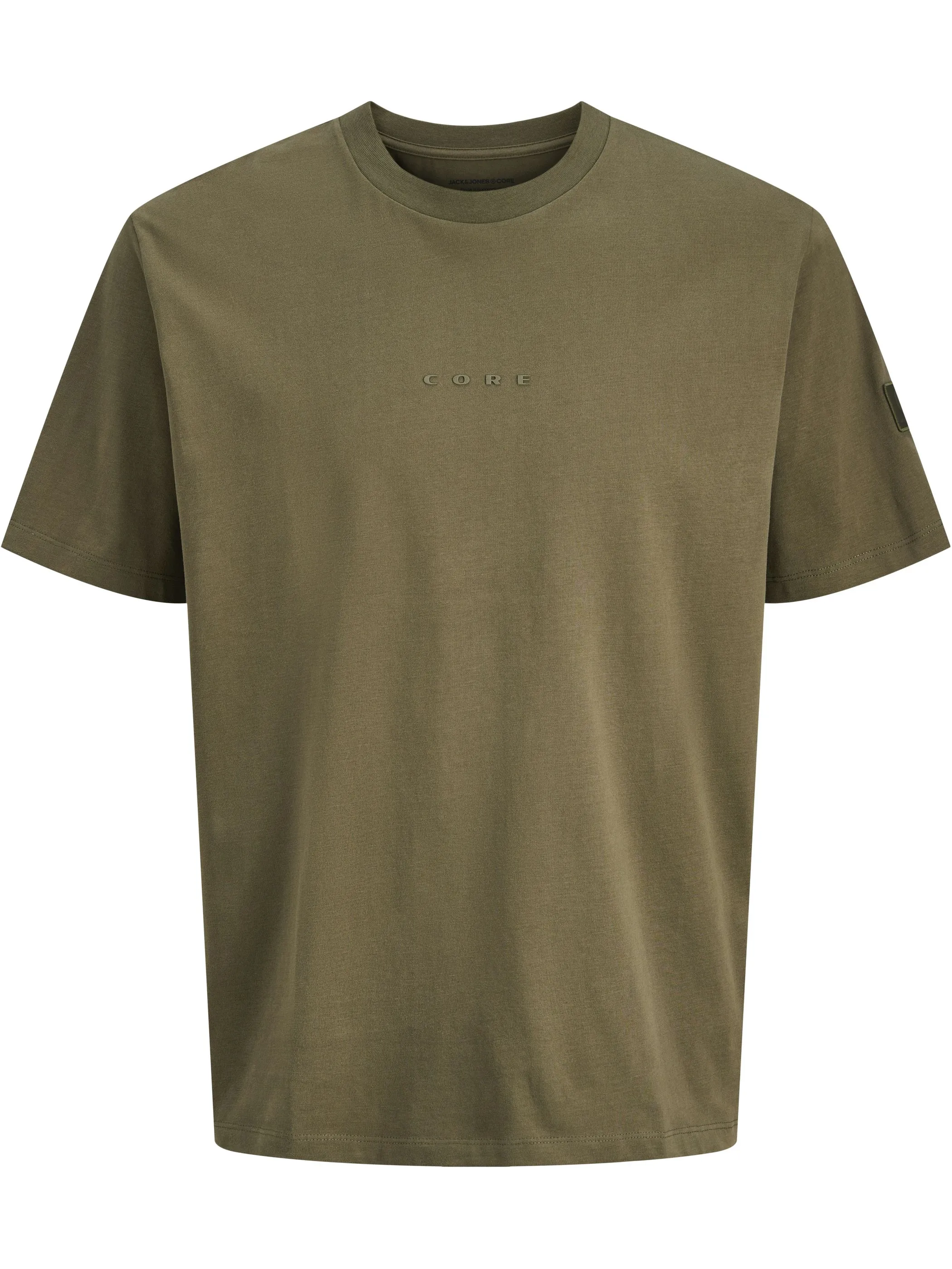 Jack Jones 12285393 JCOPOINT BADGE TEE SS Grün 917834 176026002 1