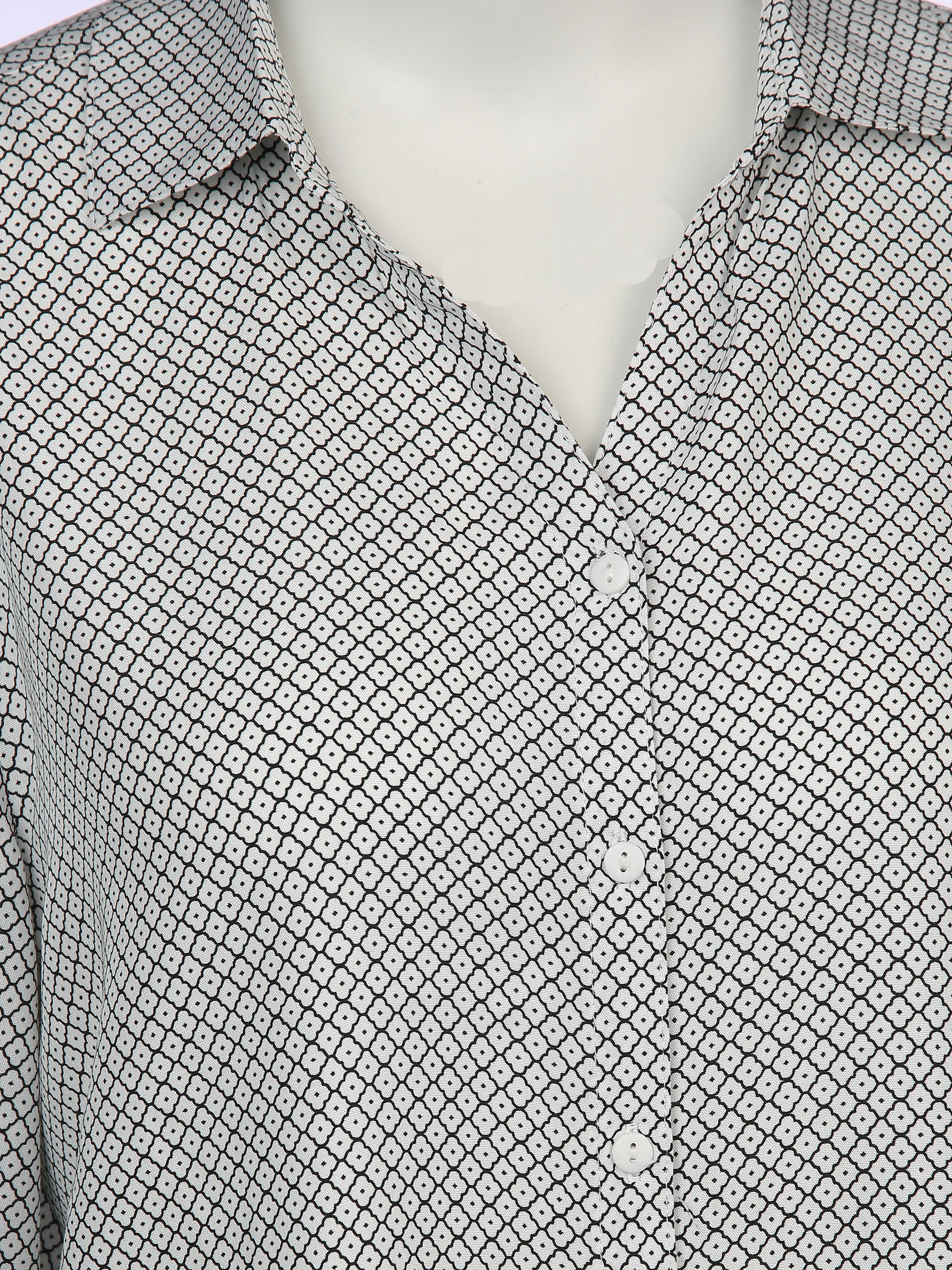 Lisa Tossa Da-Bluse gemustert Weiß 896650 OFFWBL 3 Lisa Tossa Da-Bluse gemustert Weiß 896650 OFFWBL 3