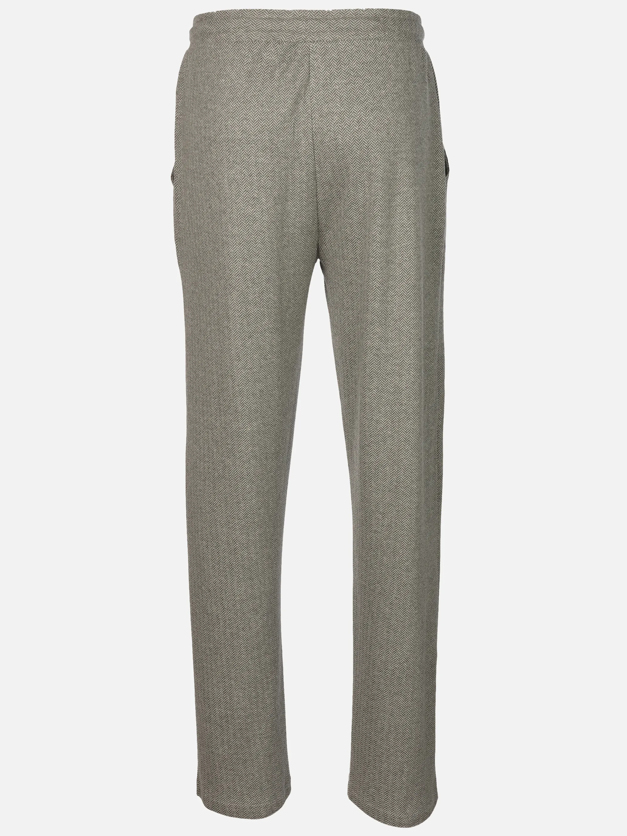 Jim Spencer He. Schlafhose Interlock Grau 932922 FISCHGRÄT 2