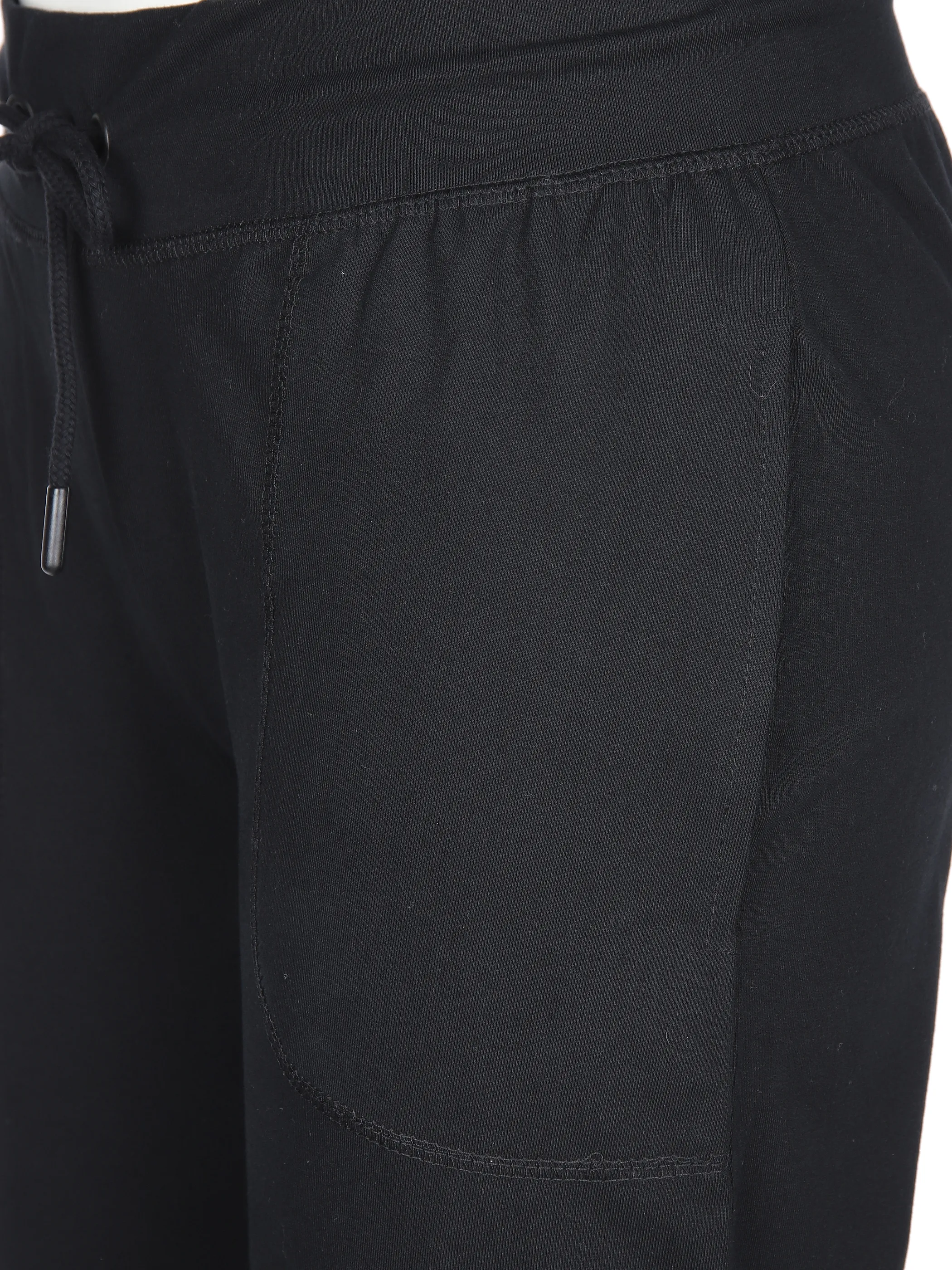 Grinario Sports Da-Jogginghose offenes Bein Schwarz 893363 BLACK 4 Grinario Sports Da-Jogginghose offenes Bein Schwarz 893363 BLACK 4