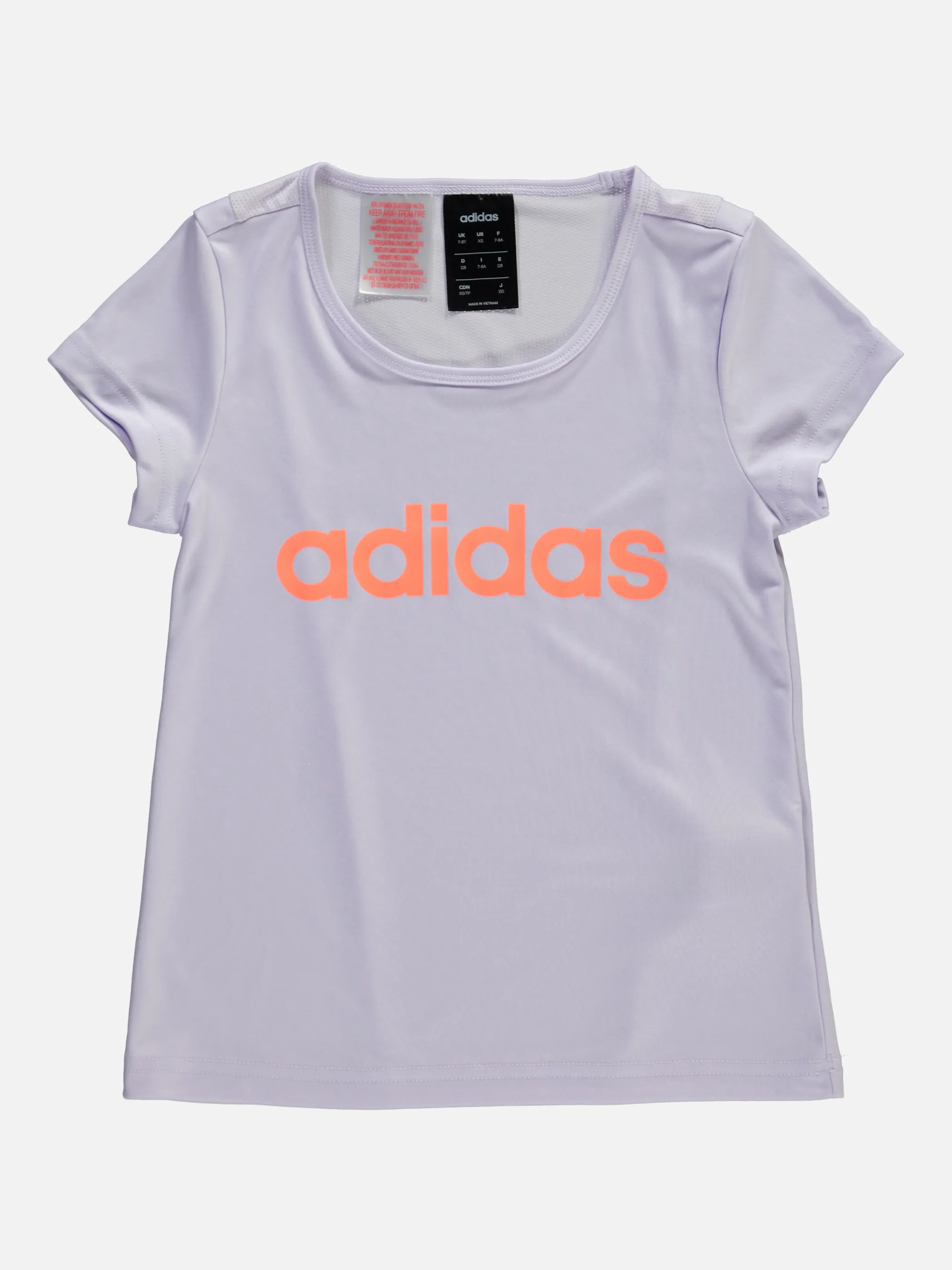 Adidas FM6635 Md- T-Shirt m. Schriftz Lila 834023 ADAQ 1 Adidas FM6635 Md- T-Shirt m. Schriftz Lila 834023 ADAQ 1