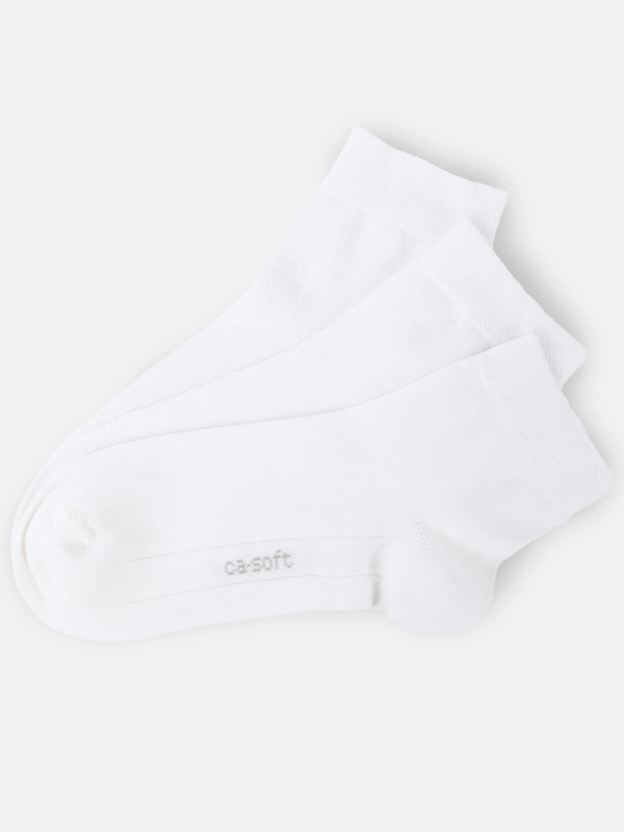Camano 3023 He-Soft Quarter Socken3er Weiß 809764 0001 1