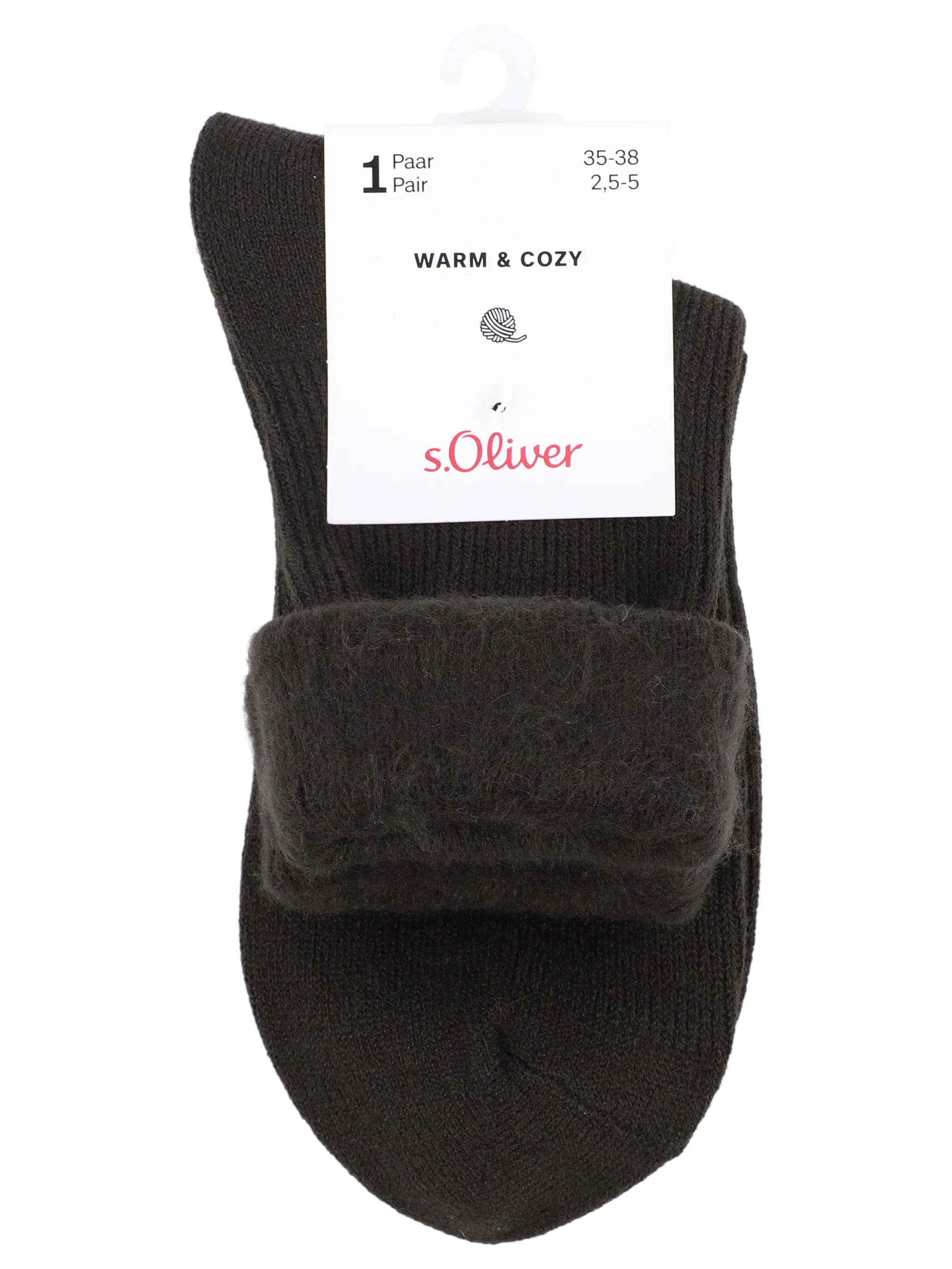 s.Oliver S20722 Unisex cosy rib with in Schwarz 915571 9999 3