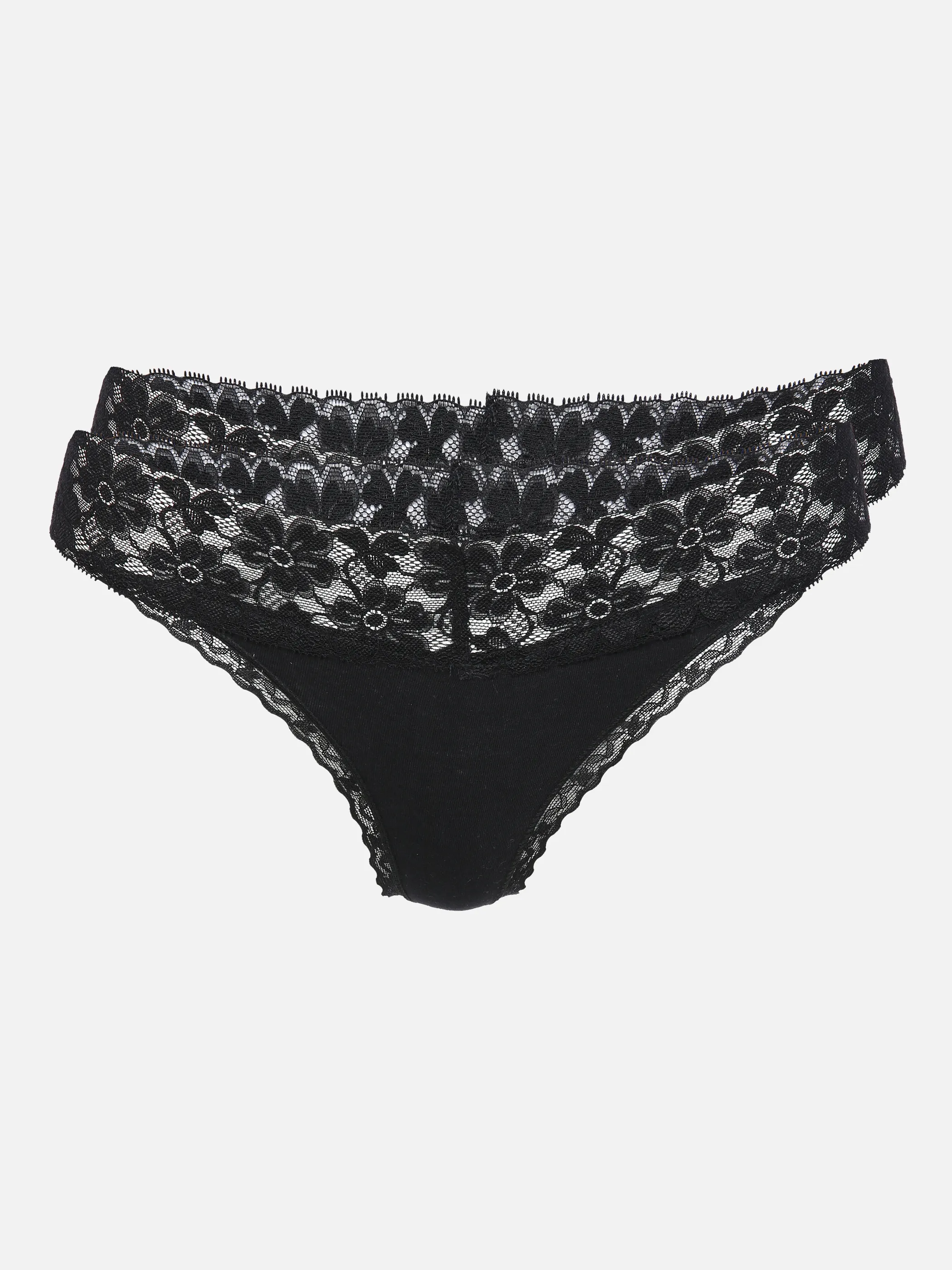 Sure Da-Tanga mit Spitze 2er Pack Schwarz 853313 SCHWARZ 1 Sure Da-Tanga mit Spitze 2er Pack Schwarz 853313 SCHWARZ 1