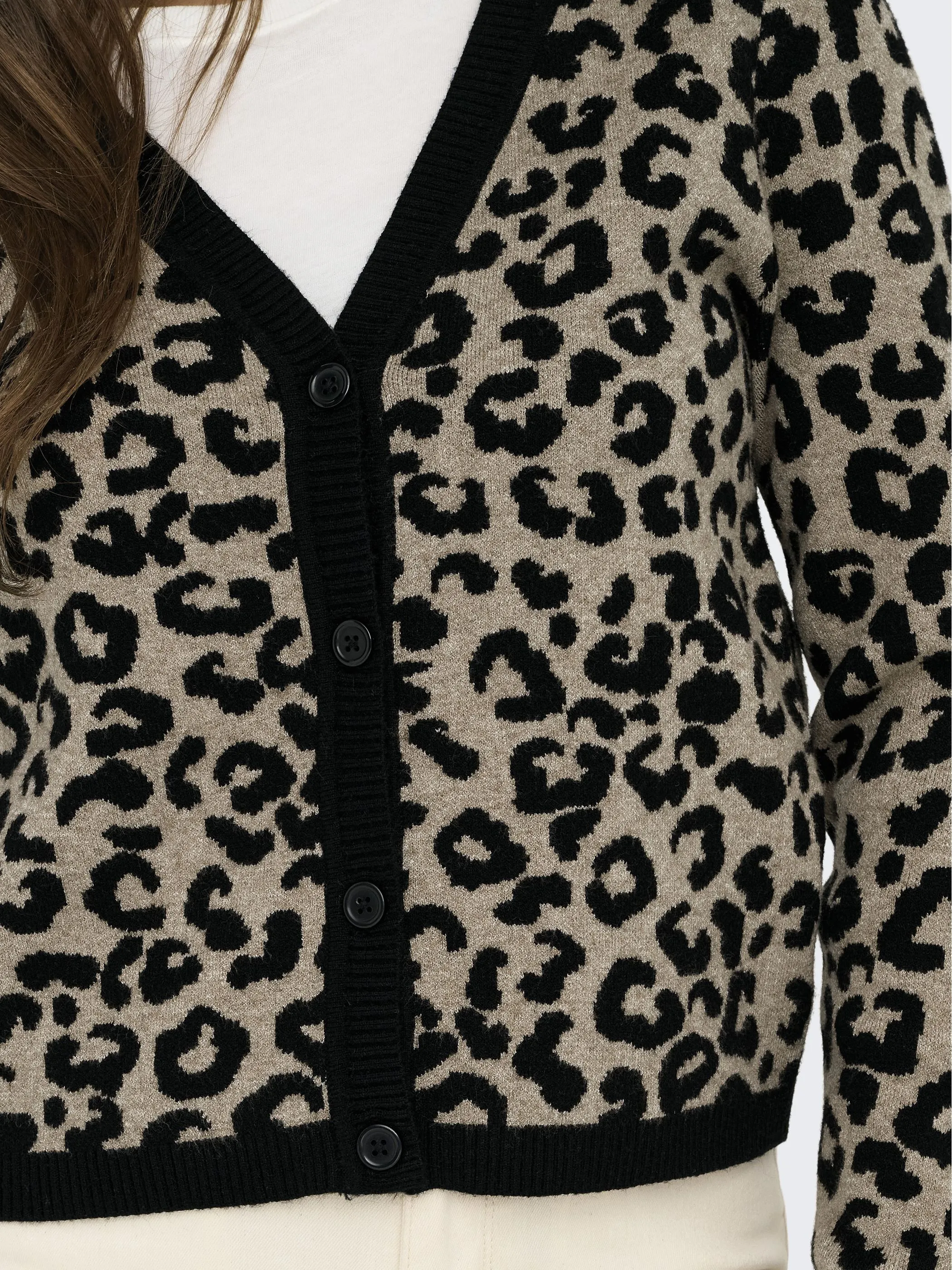 Only 15349819 ONLLEO LS V-NECK CARD Schwarz 913058 177911001 3