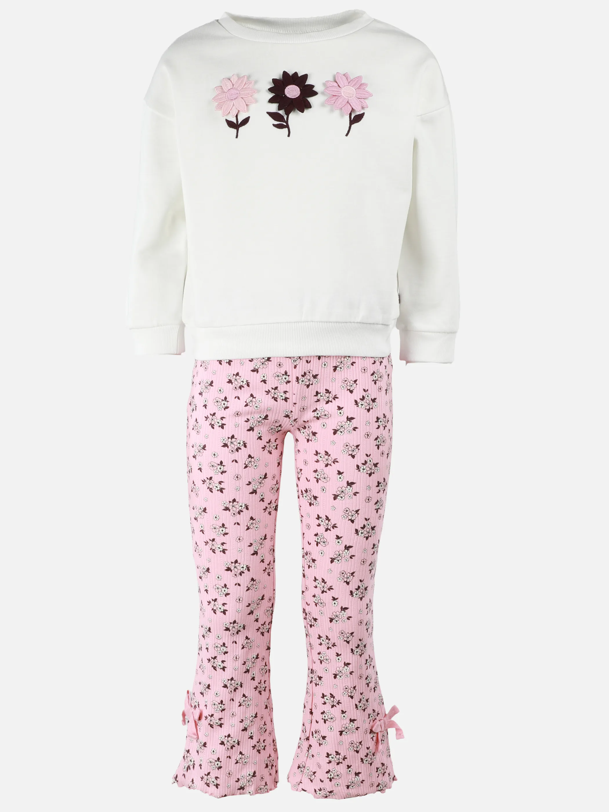 One Way KM 2pcs Set Sweatshirt +Leggings mit Blumen AOP Weiß 929716 CLOUD 1