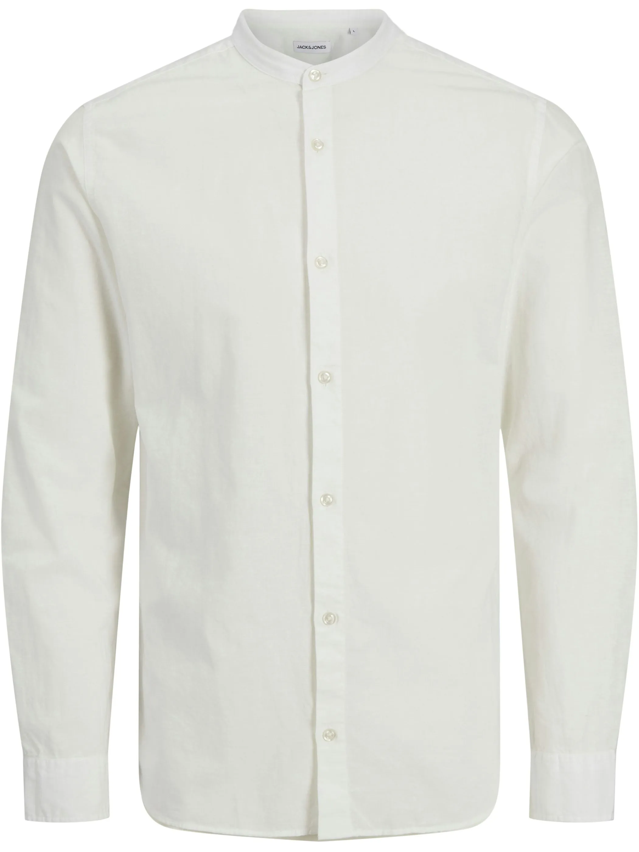 Jack Jones 12268966 JJEBREEZE BAND SHIRT Weiß 903406 178074 1