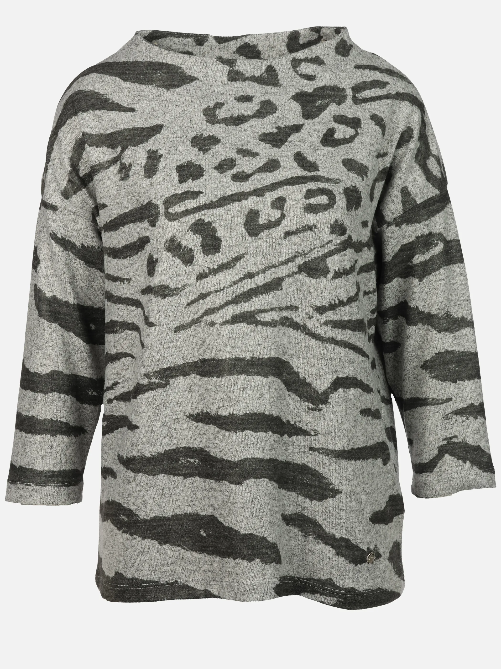 Sure Da-Flausch-Shirt m. Print Grau 914554 SILBERMEL 1