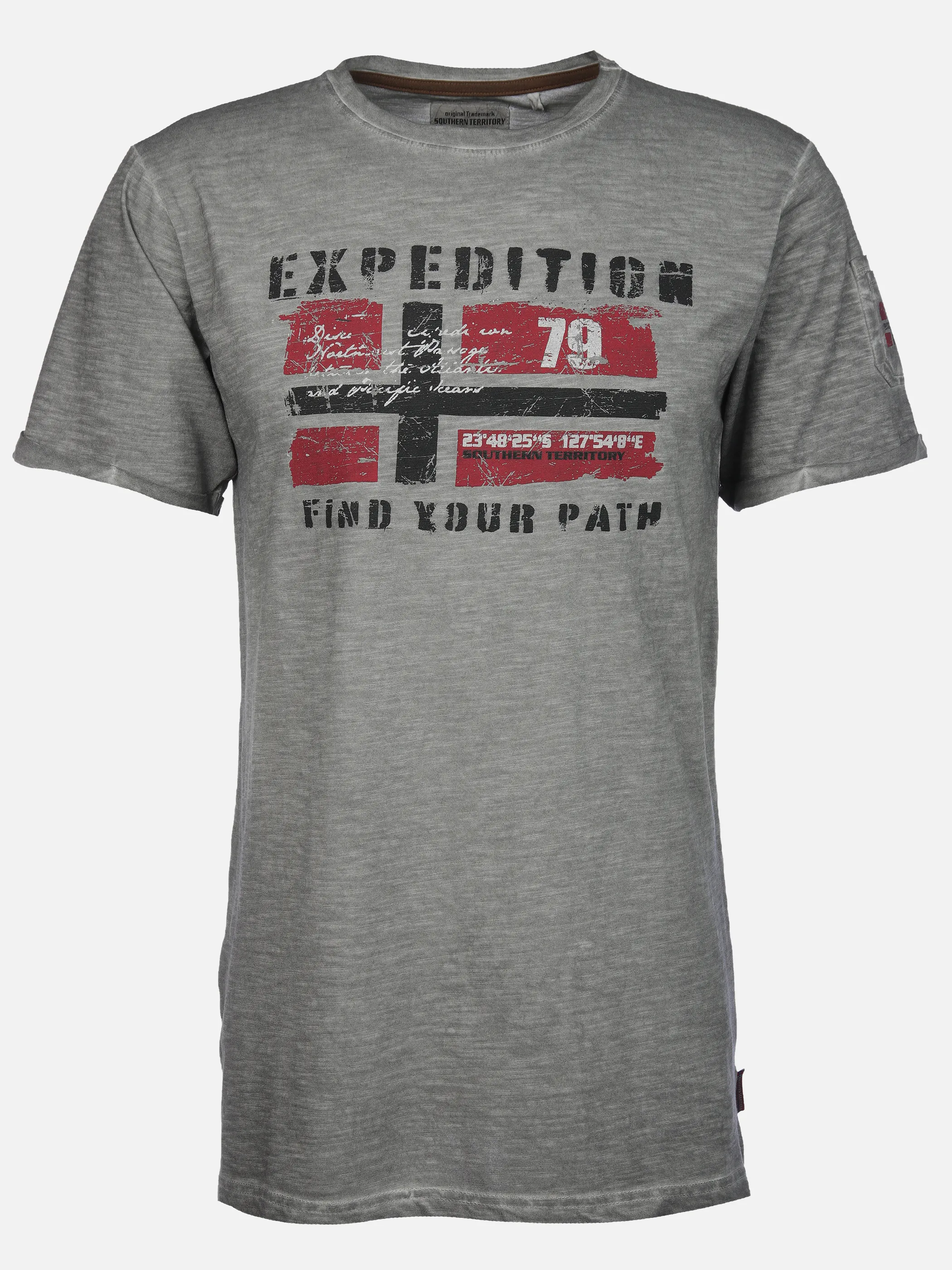 Southern Territory He. T-Shirt 1/2 Arm Logo Grau 910619 GRAU 1 Southern Territory He. T-Shirt 1/2 Arm Logo Grau 910619 GRAU 1