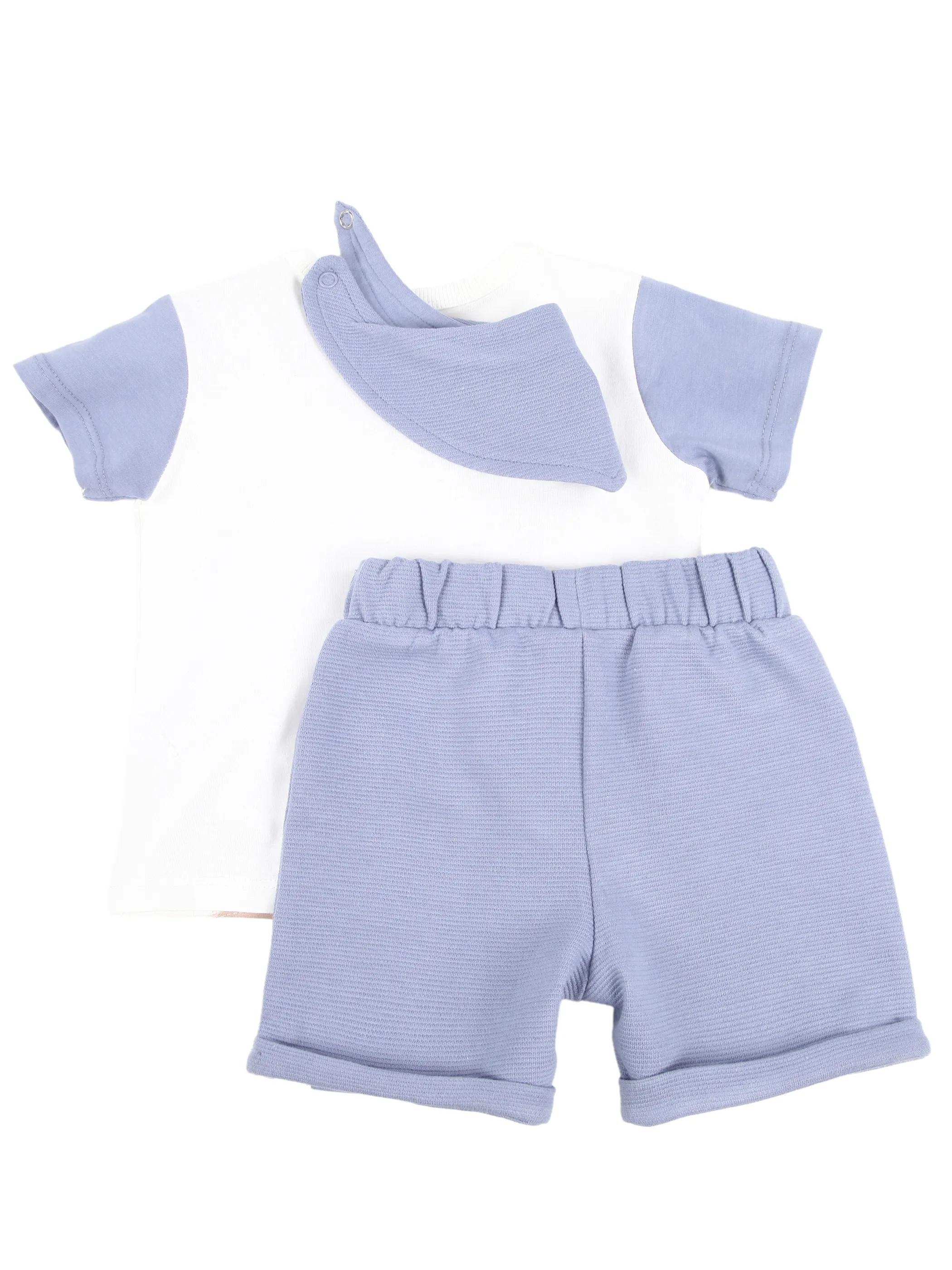 Bubble Gum BJ Set , T-shirt, Halstuch, Short in Blau Blau 924829 BL 2