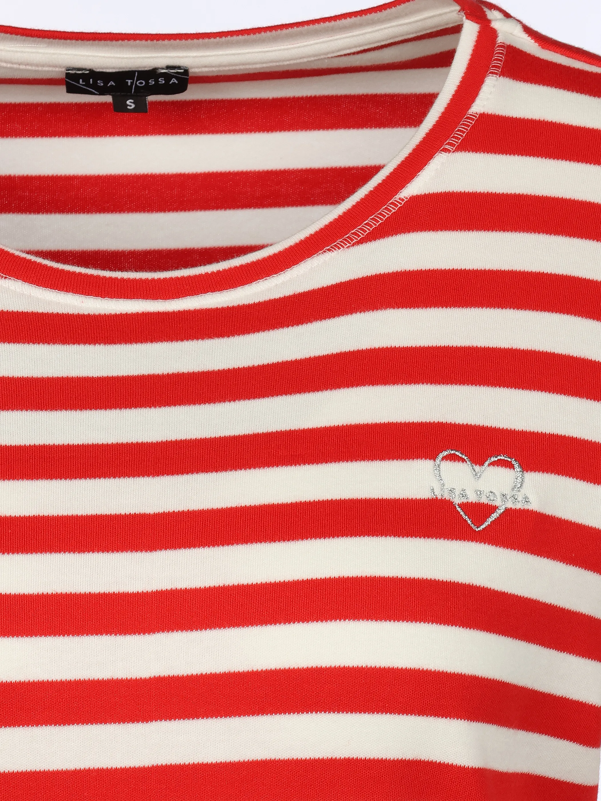 Lisa Tossa Da-T-Shirt m. Streifen Rot 921024 RED 3