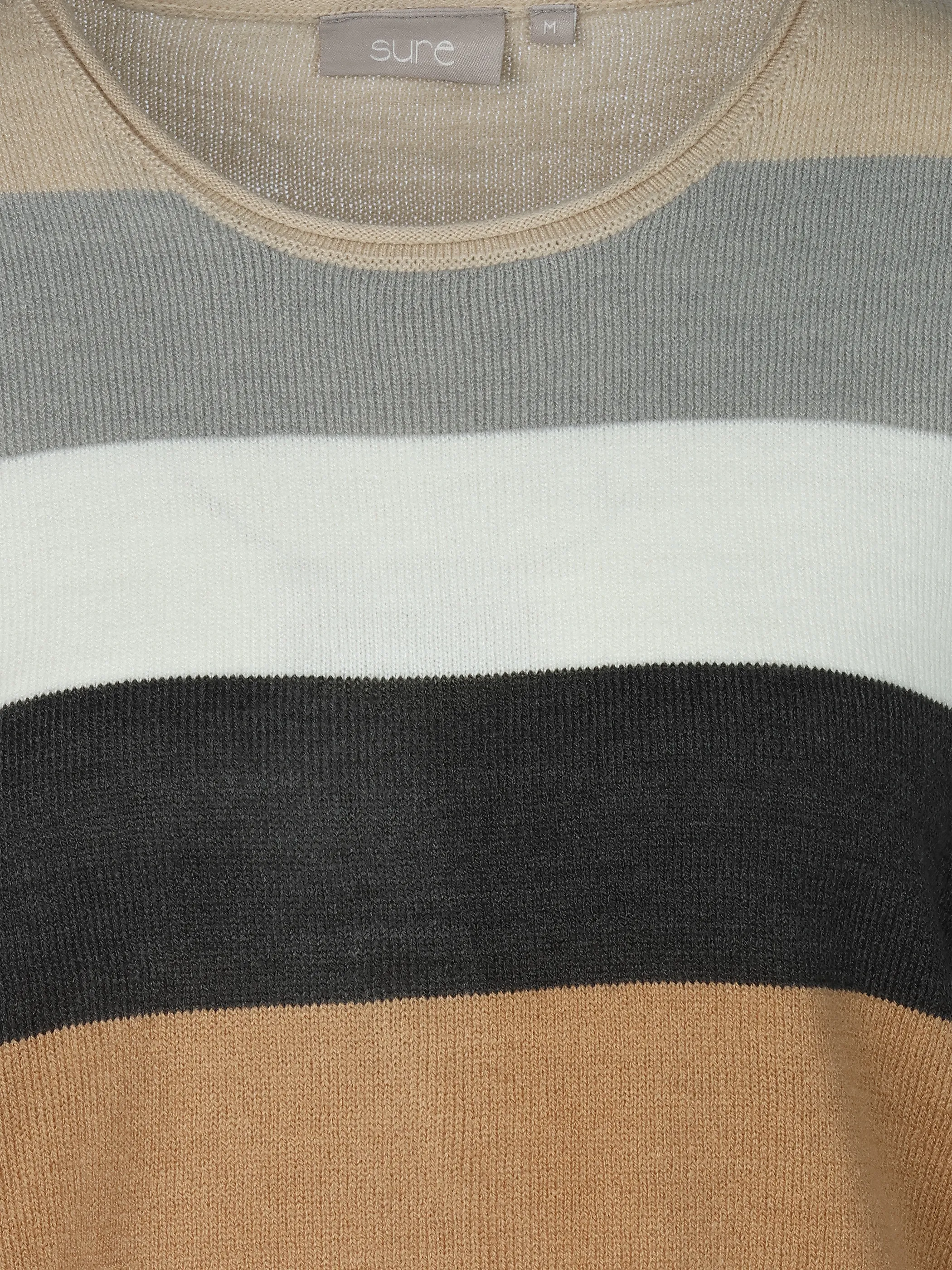 Sure Da-Pullover "Cashmere like" Grau 912702 GREY BEIGE 3