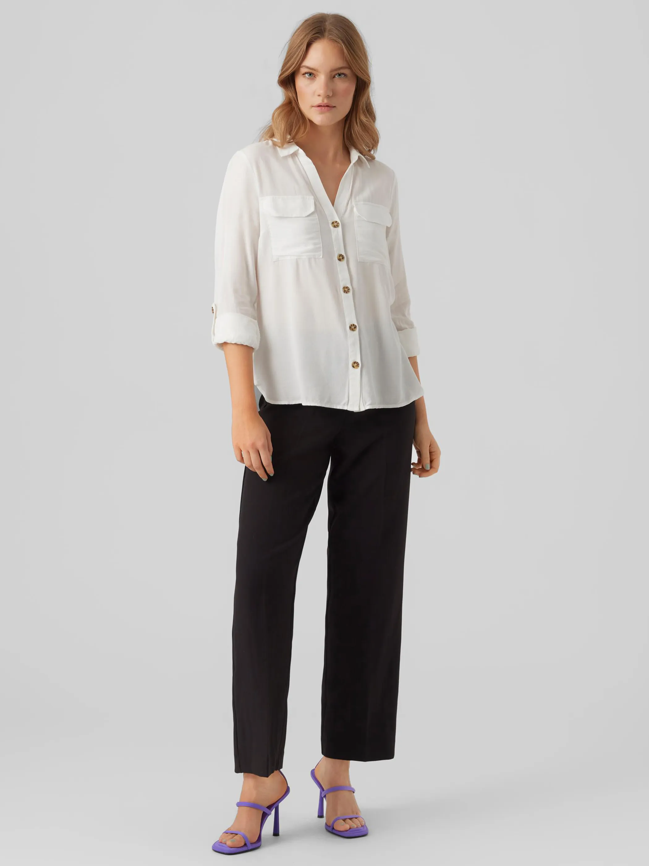 Vero Moda 10275283 VMBUMPY L/S SHIRT NEW Weiß 866195 175598 4 Vero Moda 10275283 VMBUMPY L/S SHIRT NEW Weiß 866195 175598 4