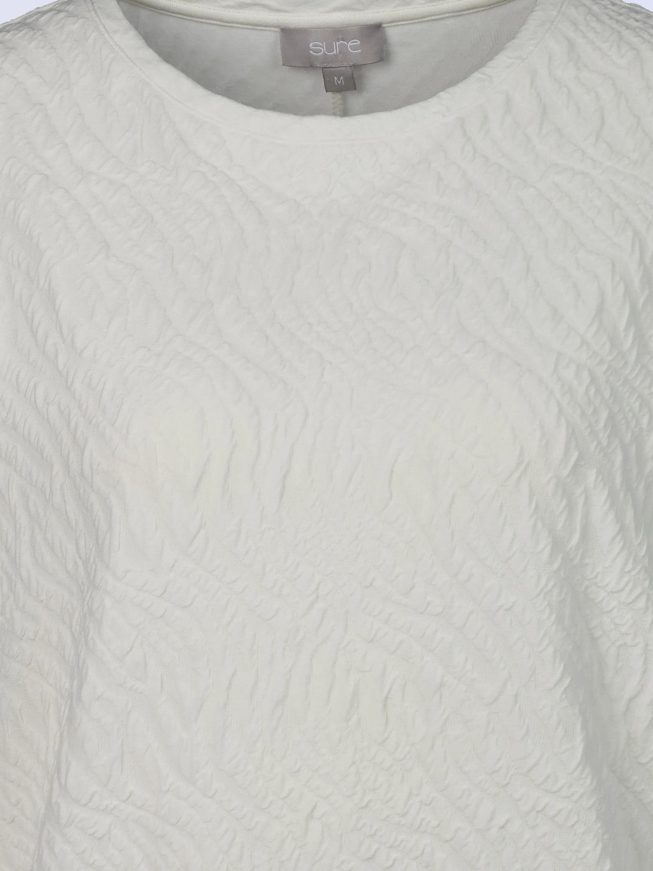 Sure Da-Struktur-Jacquard Shirt Weiß 921071 MILK 3 Sure Da-Struktur-Jacquard Shirt Weiß 921071 MILK 3