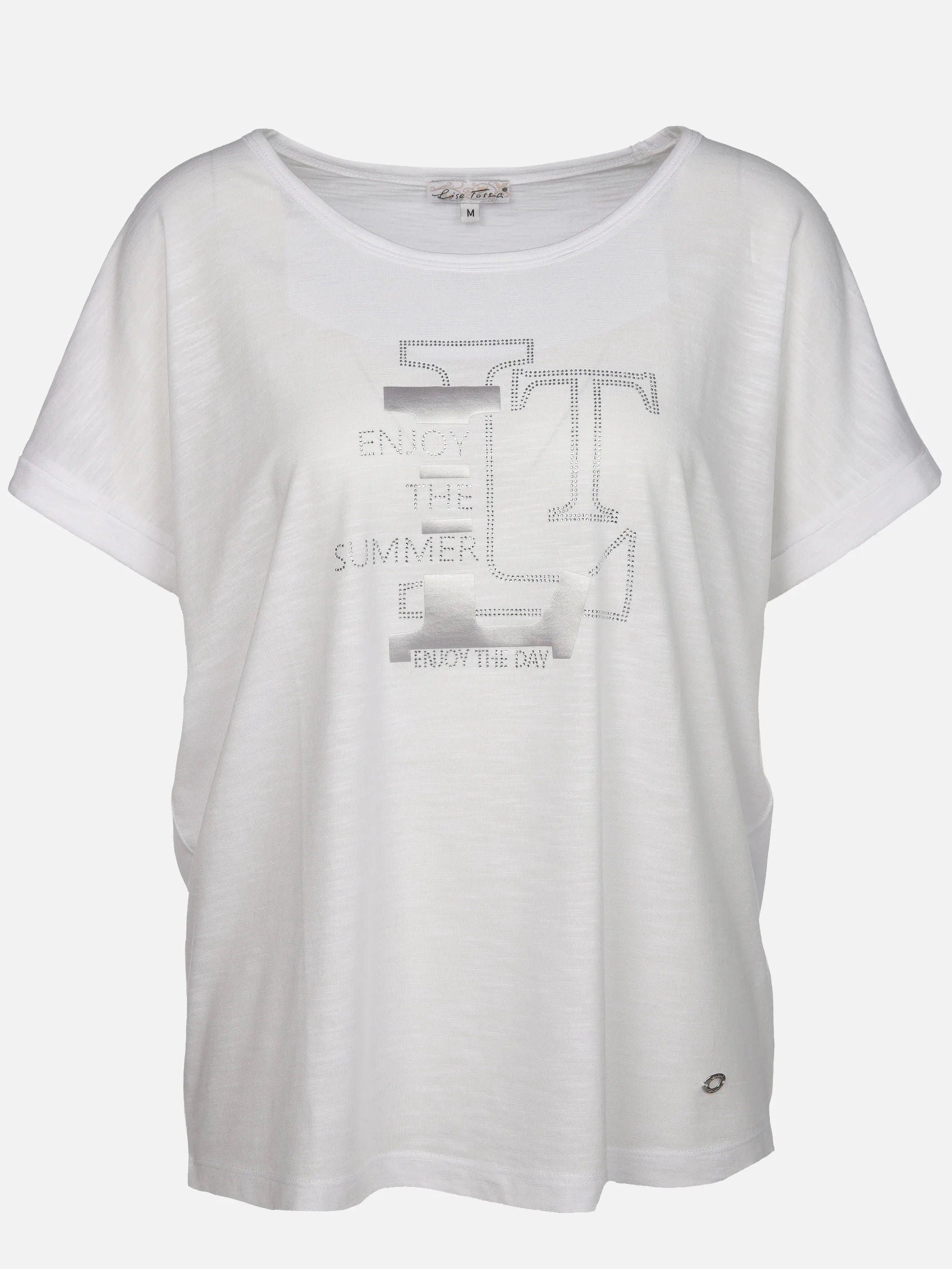 Lisa Tossa Da-T-Shirt m. Frontprint Weiß 909511 WHITE 1 Lisa Tossa Da-T-Shirt m. Frontprint Weiß 909511 WHITE 1